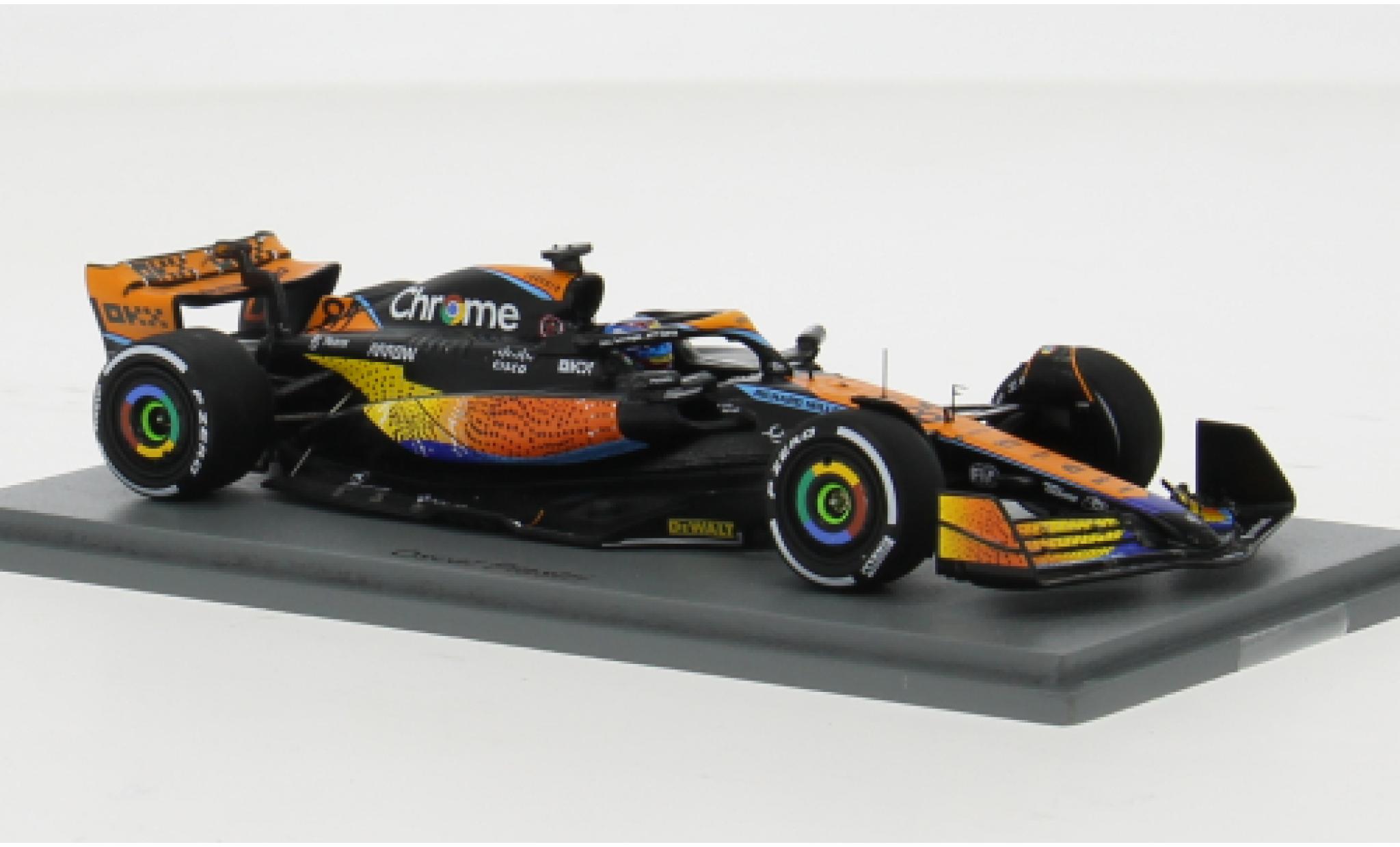 McLaren F1 1/43 Spark MCL60 No.81 Team Formel 1 GP Abu Dhabi 2023 1:43 modellino in miniatura