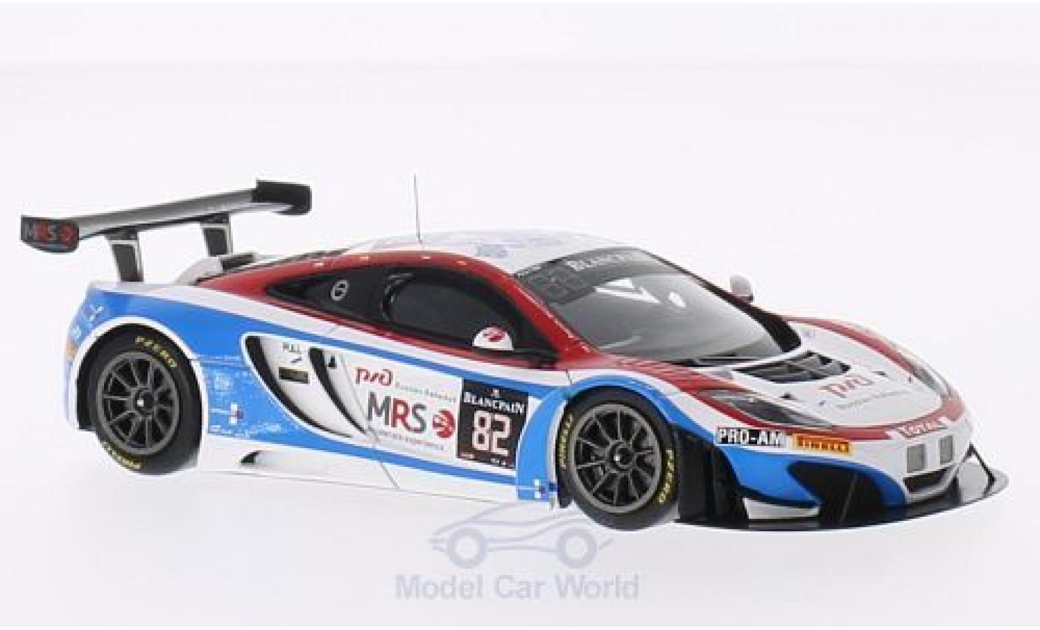 McLaren MP4-12C 1/43 Spark No.82 GT Russian Team 24h Spa 2014 A.Vasiliev/K.Vasiliauskas/M.Asmer/F.Spengler modellino in miniatura