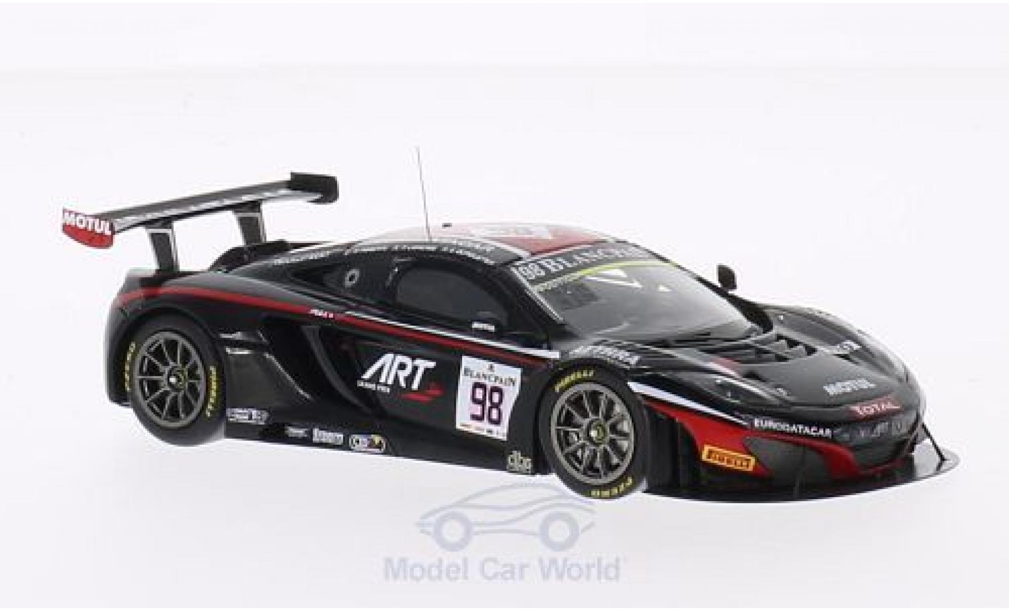McLaren MP4-12C 1/43 Spark No.98 ART Grand Prix 24h Spa 2014 G.Demoustier/C.Lapierre/A.Parente modellino in miniatura
