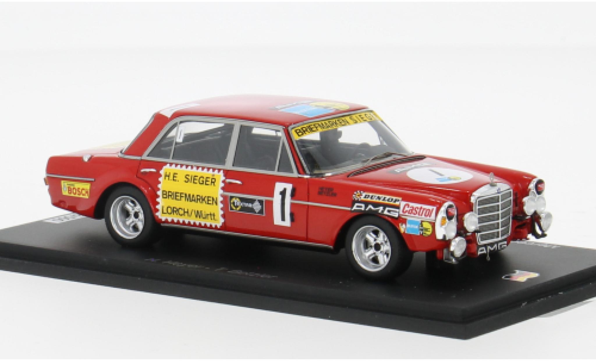 Mercedes 300 Spark SEL 6.8 AMG 24h Nürburgring 1972 #1 1:43 modellino in miniatura