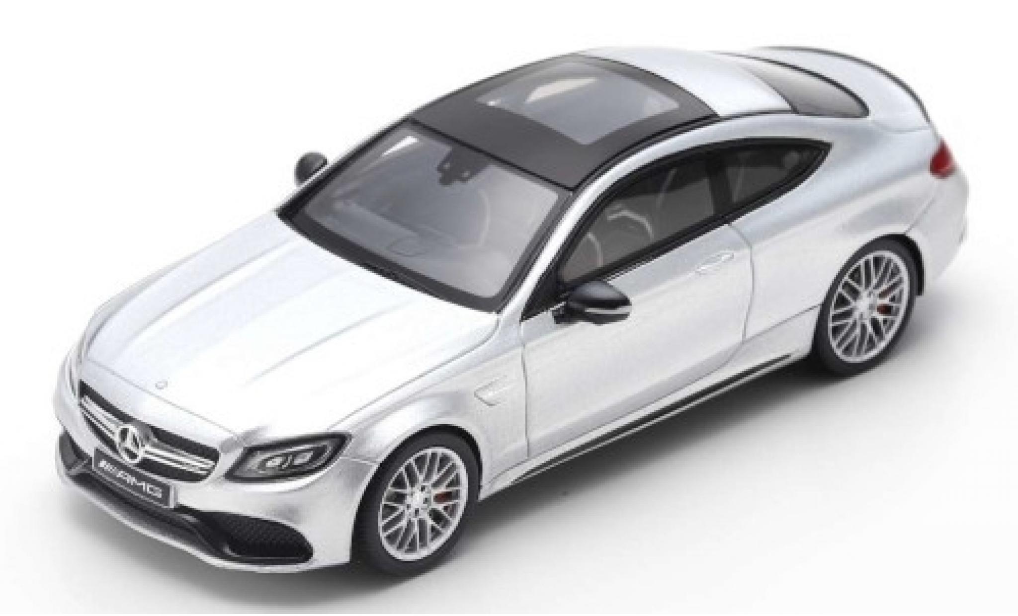Mercedes Classe C 1/43 Spark AMG C63 Coupe grigio 2018 modellino in miniatura