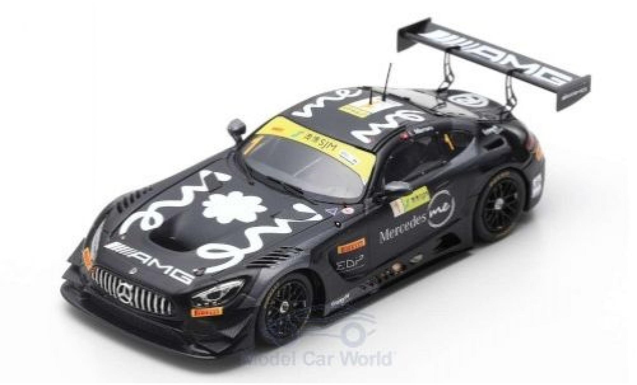 Mercedes AMG GT 1/18 Spark 3 No.1 -AMG Team GruppeM Racing Fia GT World Cup Macau 2018 E.Mortara modellino in miniatura