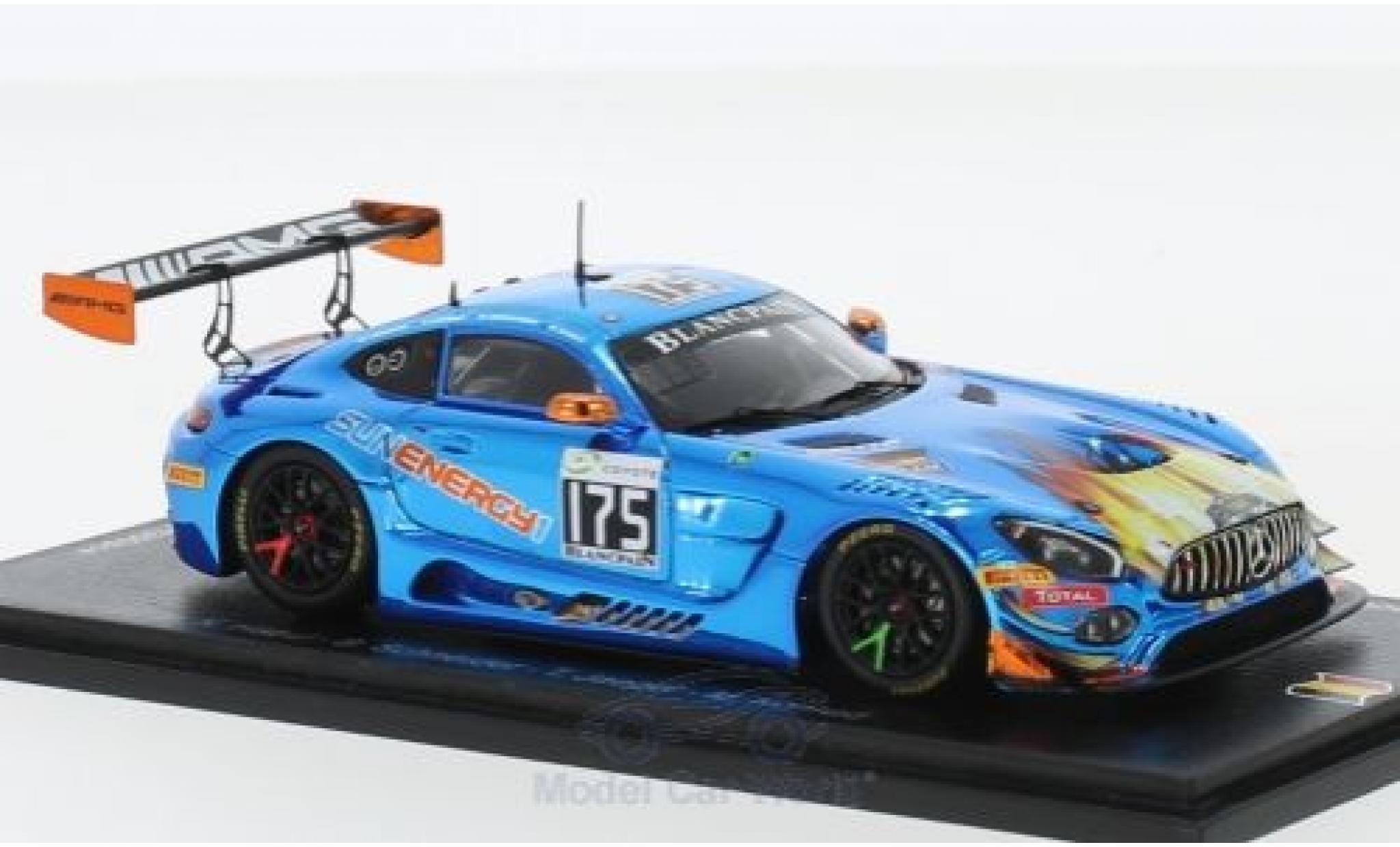Mercedes AMG GT 1/43 Spark 3 No.175 Sun Energy 1 Team HTP Motorsport 24h Spa 2018 K.Habul/B.Schneider/T.Jäger/M.Konrad modellino in miniatura