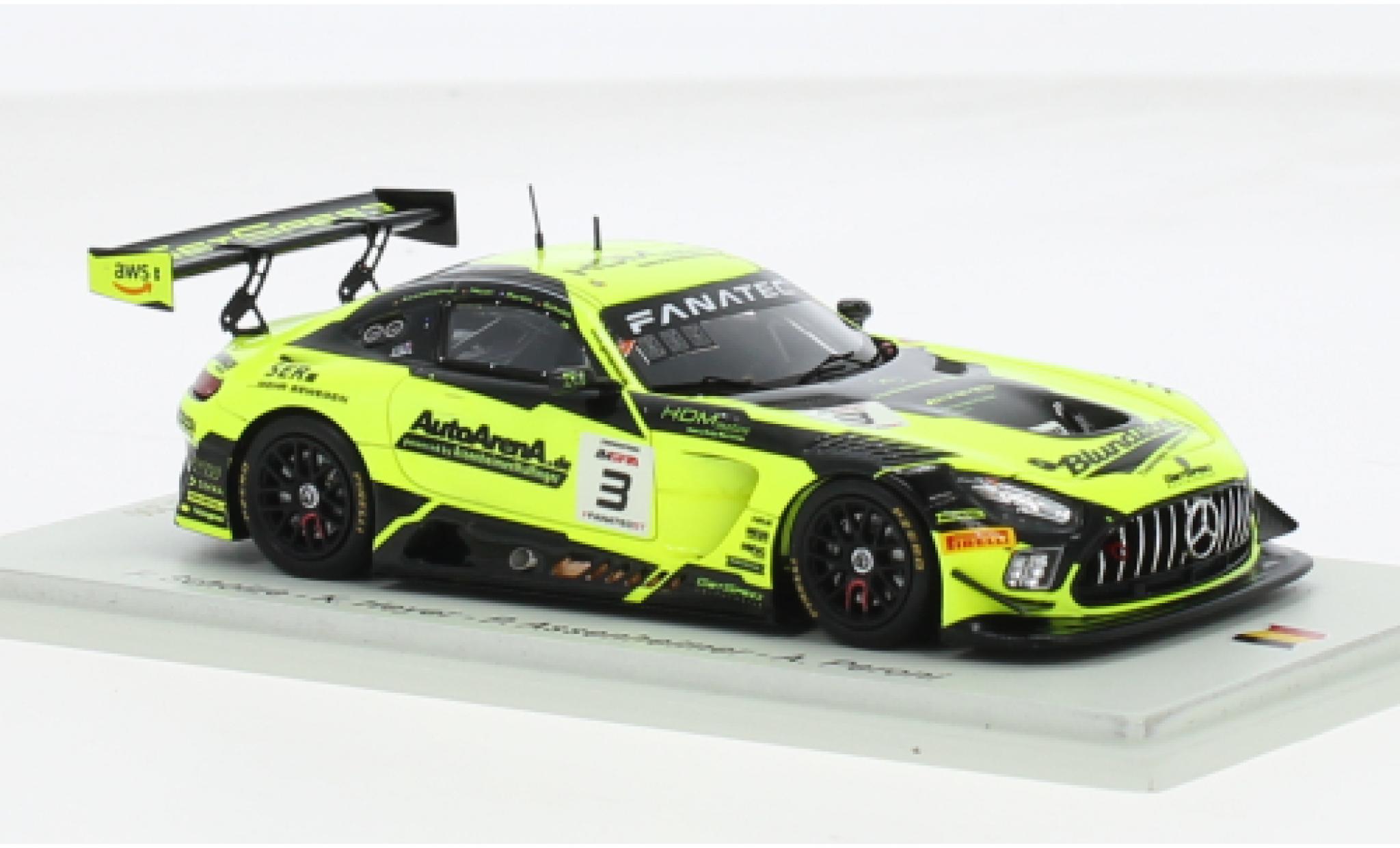 Mercedes AMG GT 1/43 Spark 3 No.3 GetSpeed 24h Spa 2023 1:43 modellino in miniatura