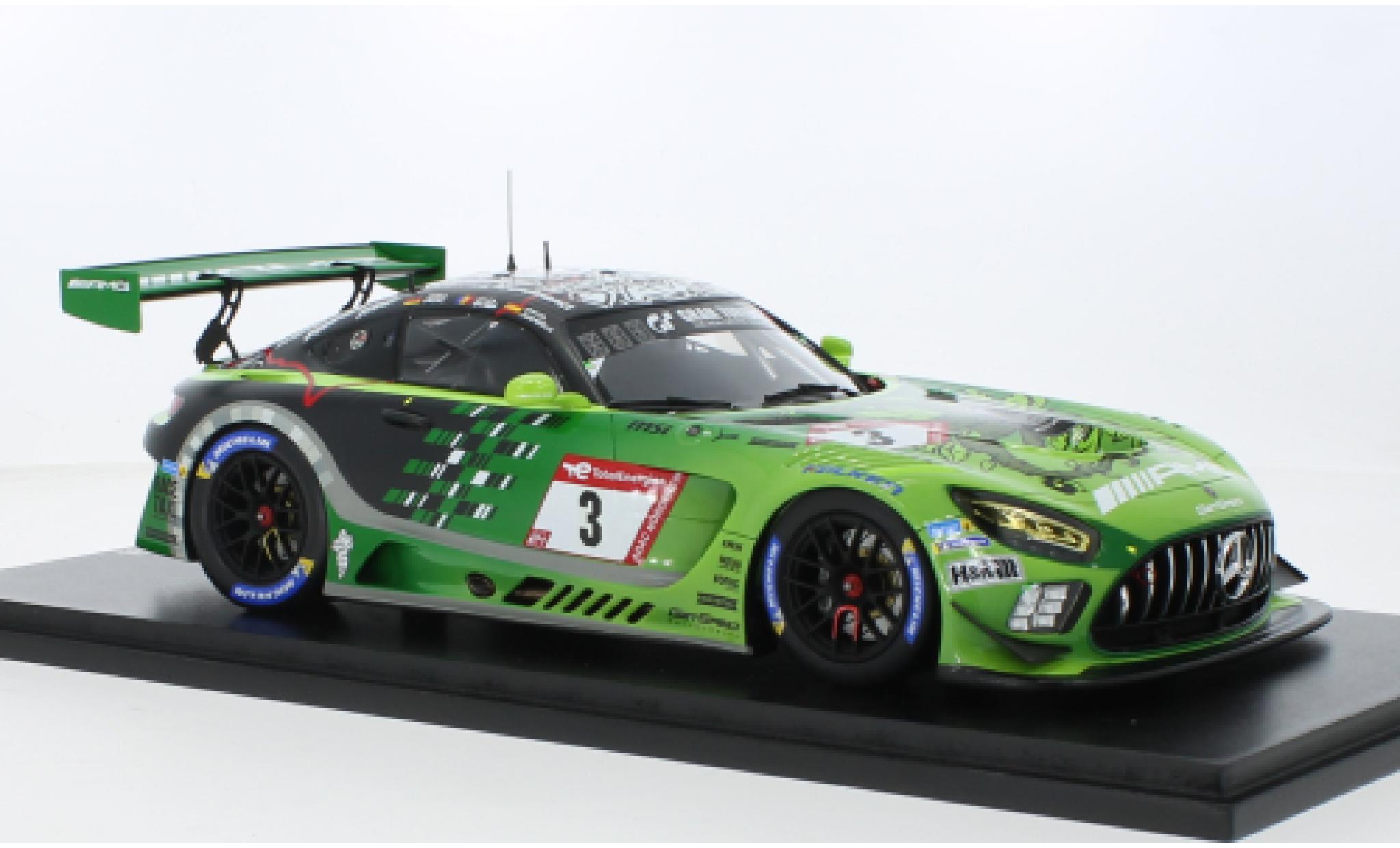 Mercedes AMG GT 1/18 Spark 3 No.3 AMG Team GetSpeed 24h Nürburgring 2023 1:18 modellino in miniatura