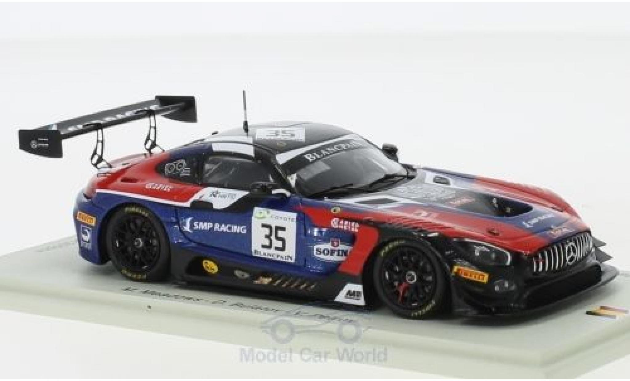 Mercedes AMG GT 1/43 Spark 3 No.35 SMP Racing by AKKA ASP 24h Spa 2018 M.Meadows/D.Bulatov/V.Petrov modellino in miniatura