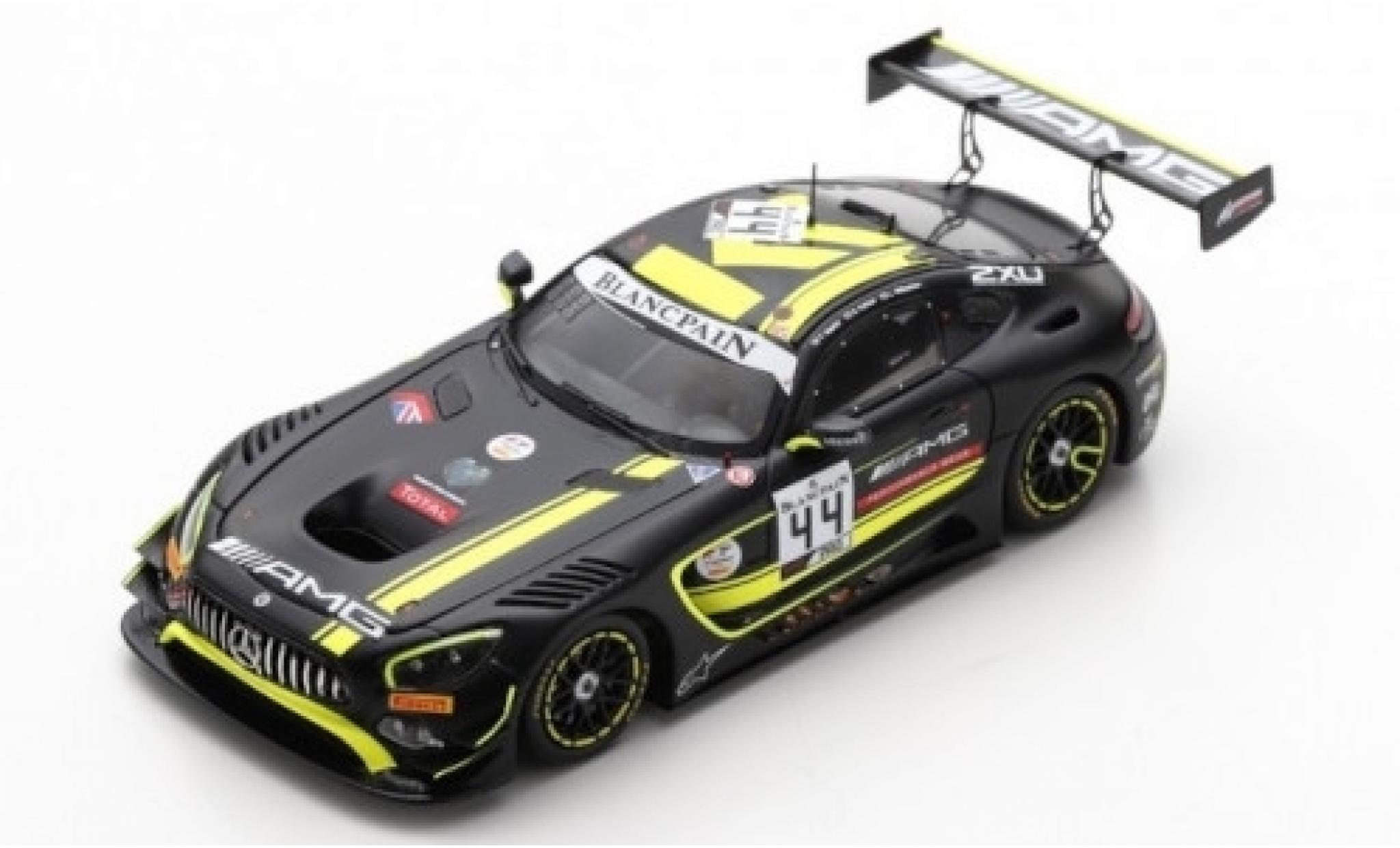 Mercedes AMG GT 1/43 Spark 3 No.44 -AMG Team Strakka Racing 24h Spa 2019 T.Vautier/L.Williamson/G.Paffett modellino in miniatura