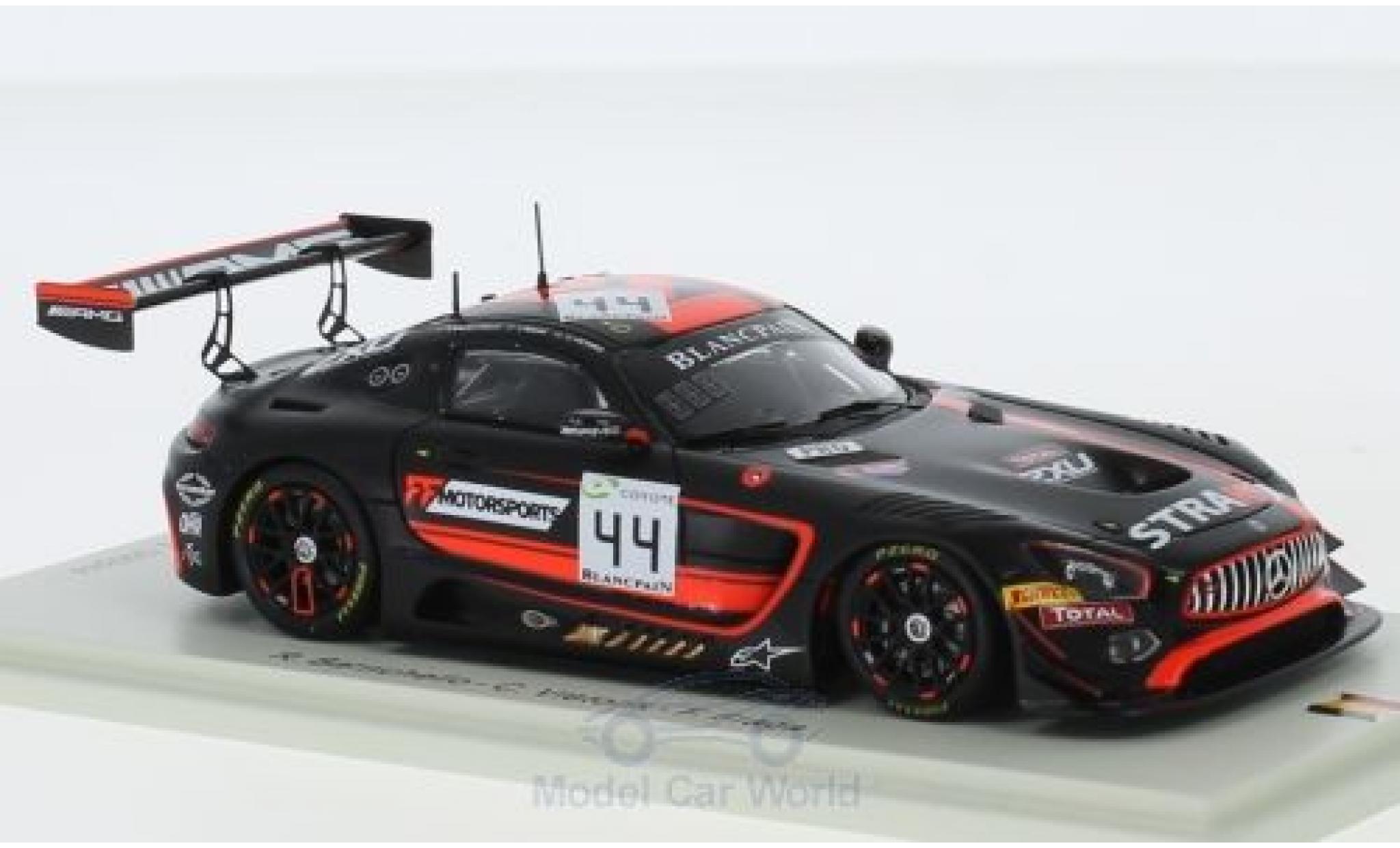 Mercedes AMG GT 1/43 Spark 3 No.44 Strakka Racing 24h Spa 2018 R.Barrico/C.Vietoris/F.Fraga modellino in miniatura