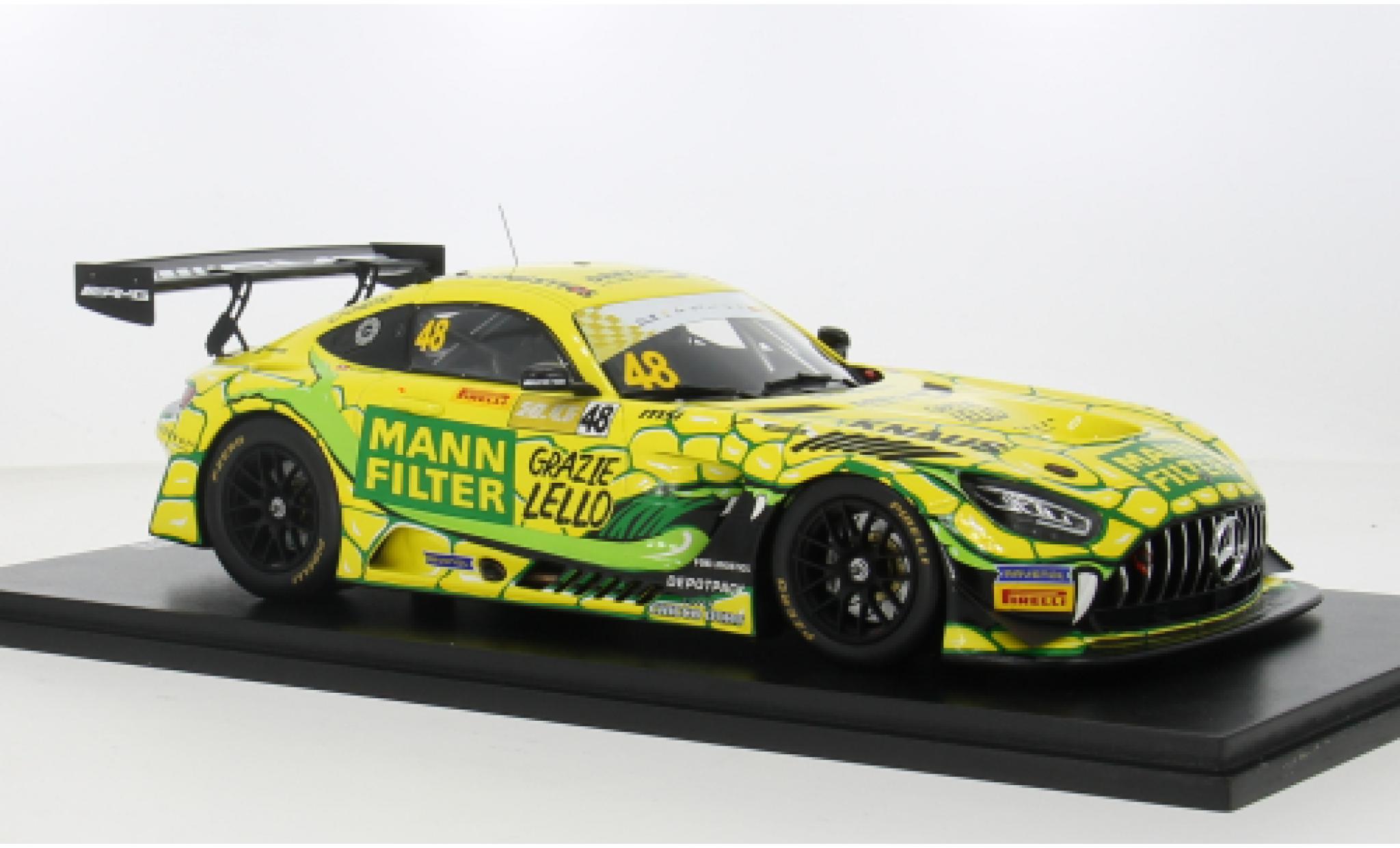 Mercedes AMG GT 1/18 Spark 3 No.48 -AMG Team Landgraf Fia GT World Cup Macau 2023 1:18 modellino in miniatura