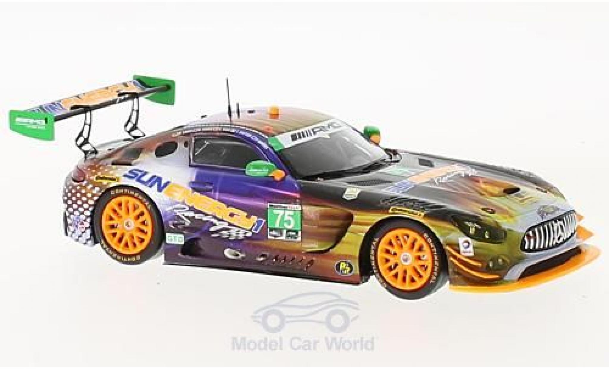 Mercedes AMG GT 1/43 Spark 3 No.75 SunEnegy1 Racing 24h Daytona 2017 P.Morris/B.Said/M.Engel/T.Vautier modellino in miniatura
