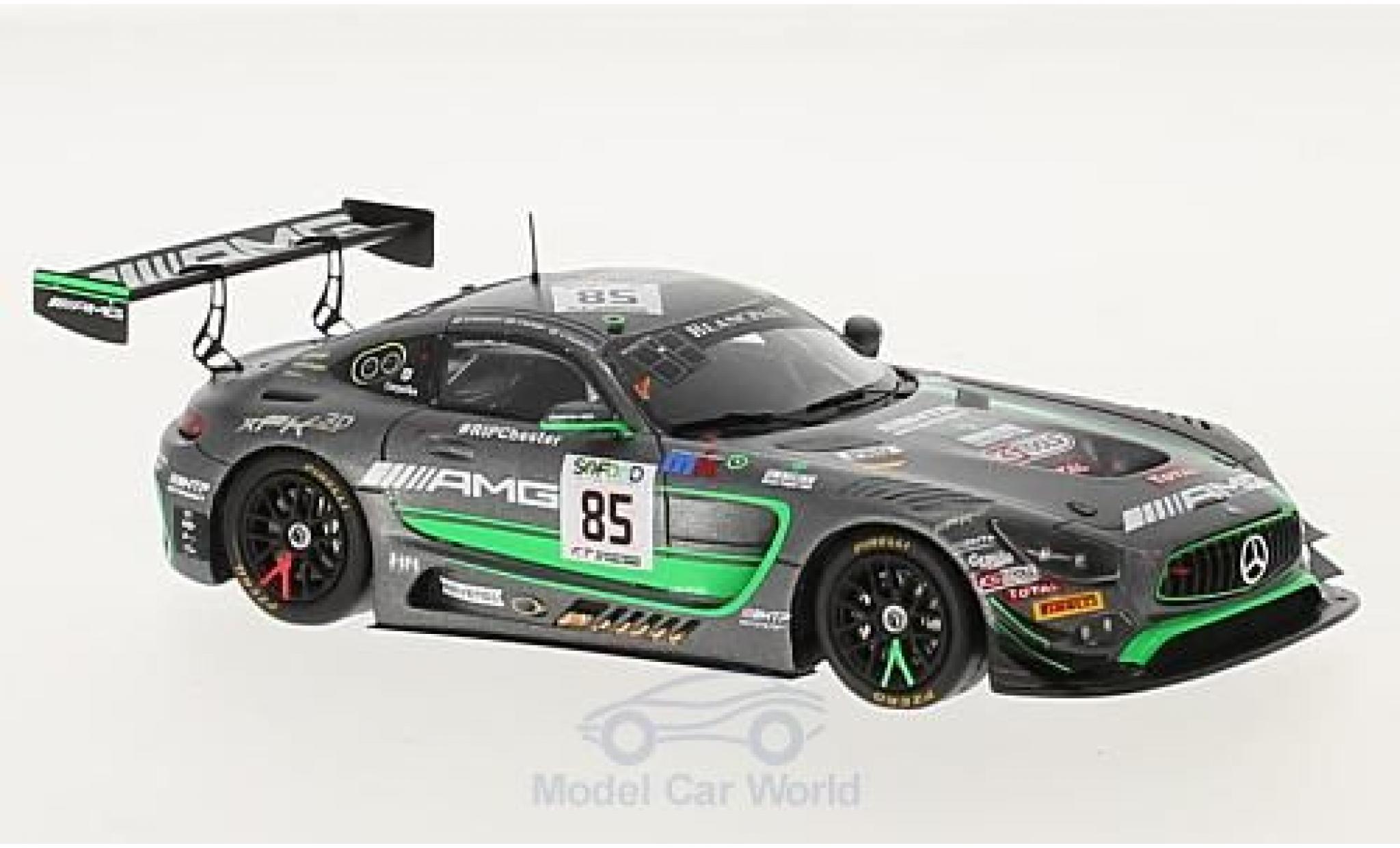 Mercedes AMG GT 1/43 Spark 3 No.85 HTP Motorsport 24h Spa 2017 E.Sandström/F.Schiller/D.Baumann modellino in miniatura