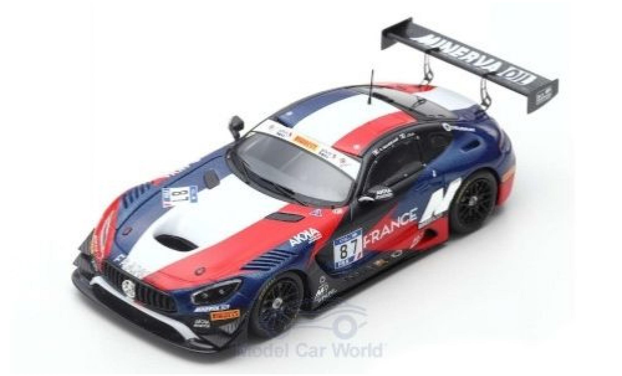 Mercedes AMG GT 1/43 Spark 3 No.87 AKKA-ASP Team FIA GT Nations Cup Bahrain 2018 Team France J-L.Beaubelique/J.Pla modellino in miniatura