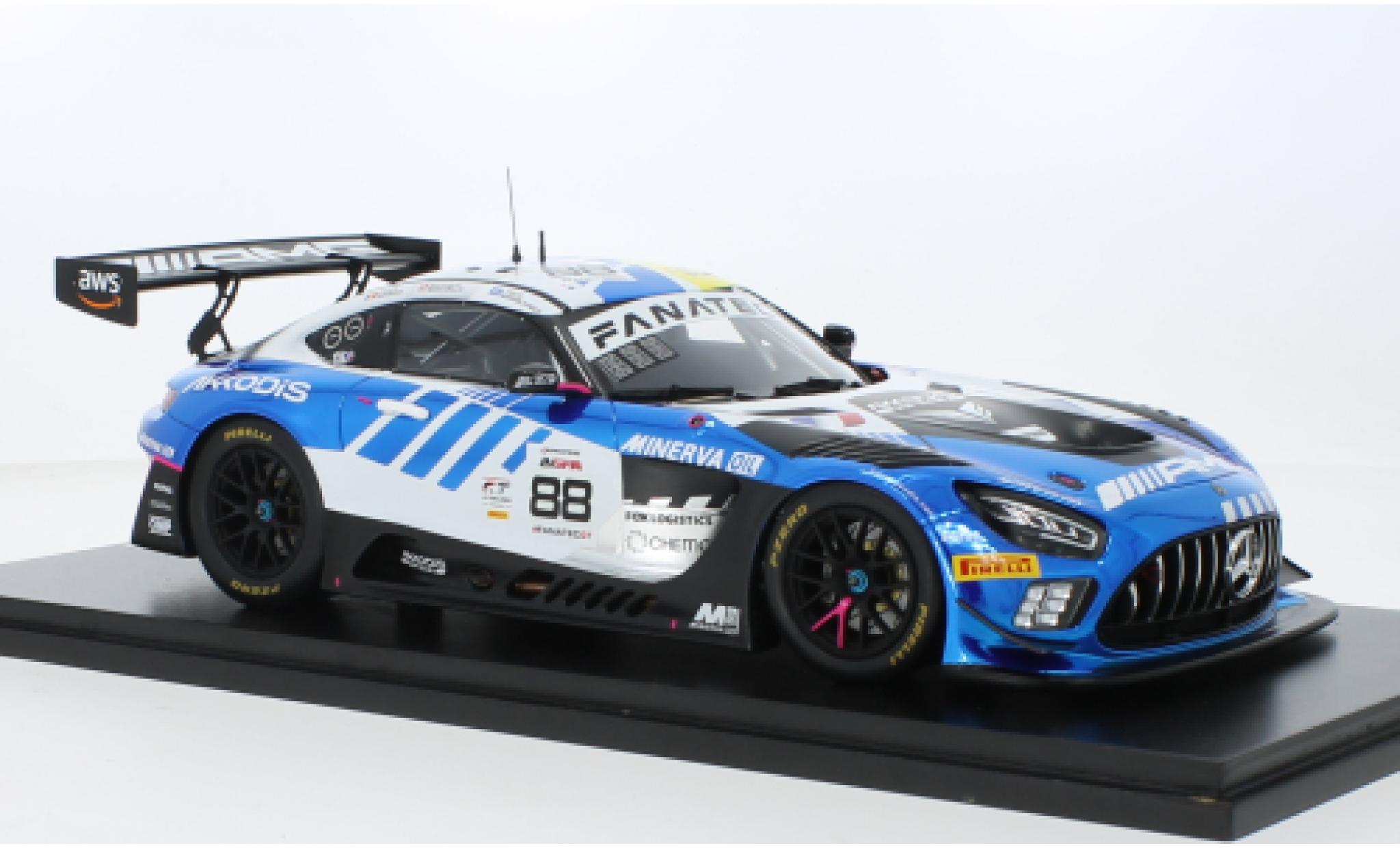 Mercedes AMG GT 1/18 Spark 3 No.88 AKKODIS ASP Team 24h Spa 2023 1:18 modellino in miniatura