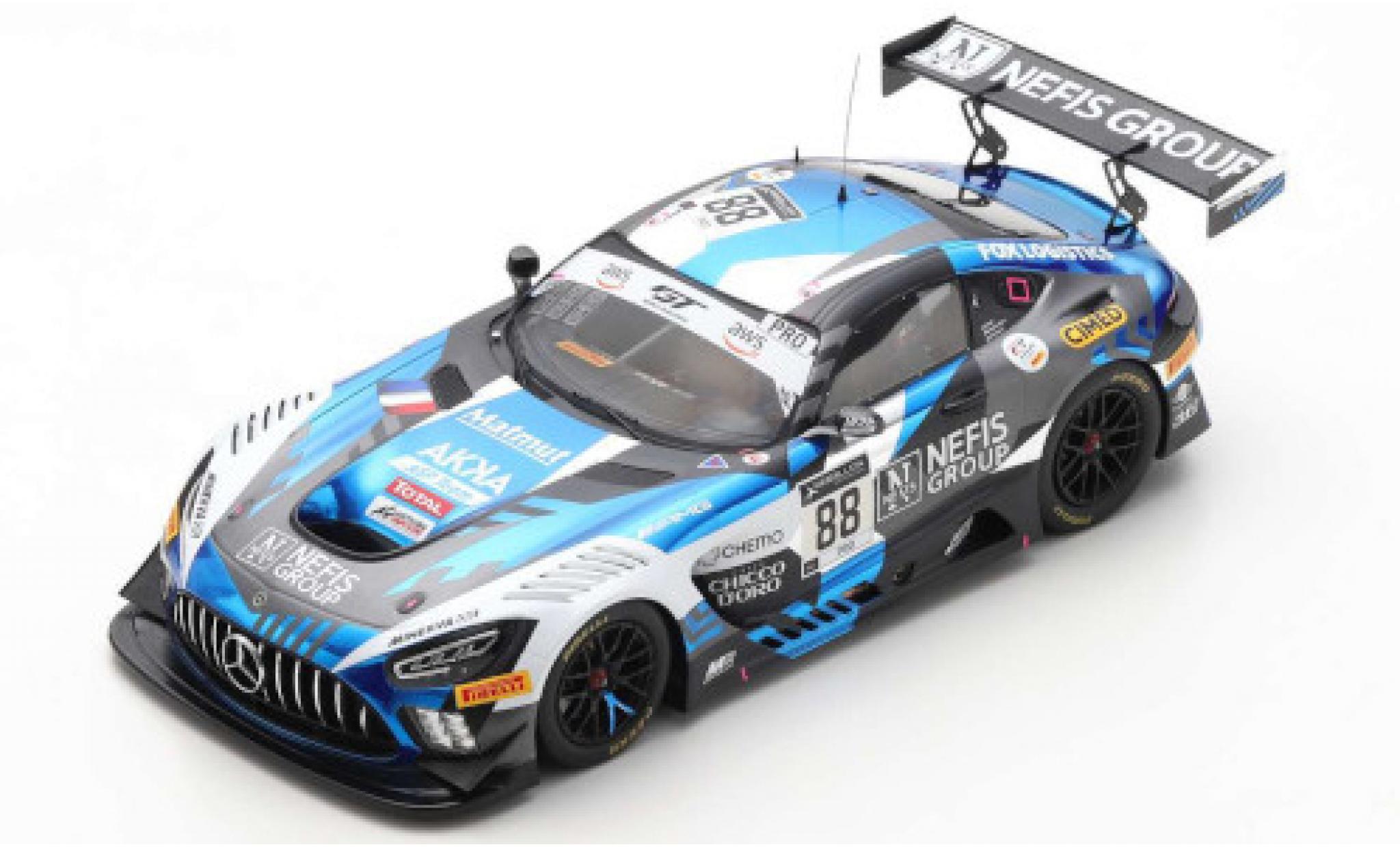 Mercedes AMG GT 1/18 Spark 3 No.88 AMG Team AKKA ASP 24h Spa 2020 R.Marciello/T.Boguslavskiy/F.Fraga modellino in miniatura