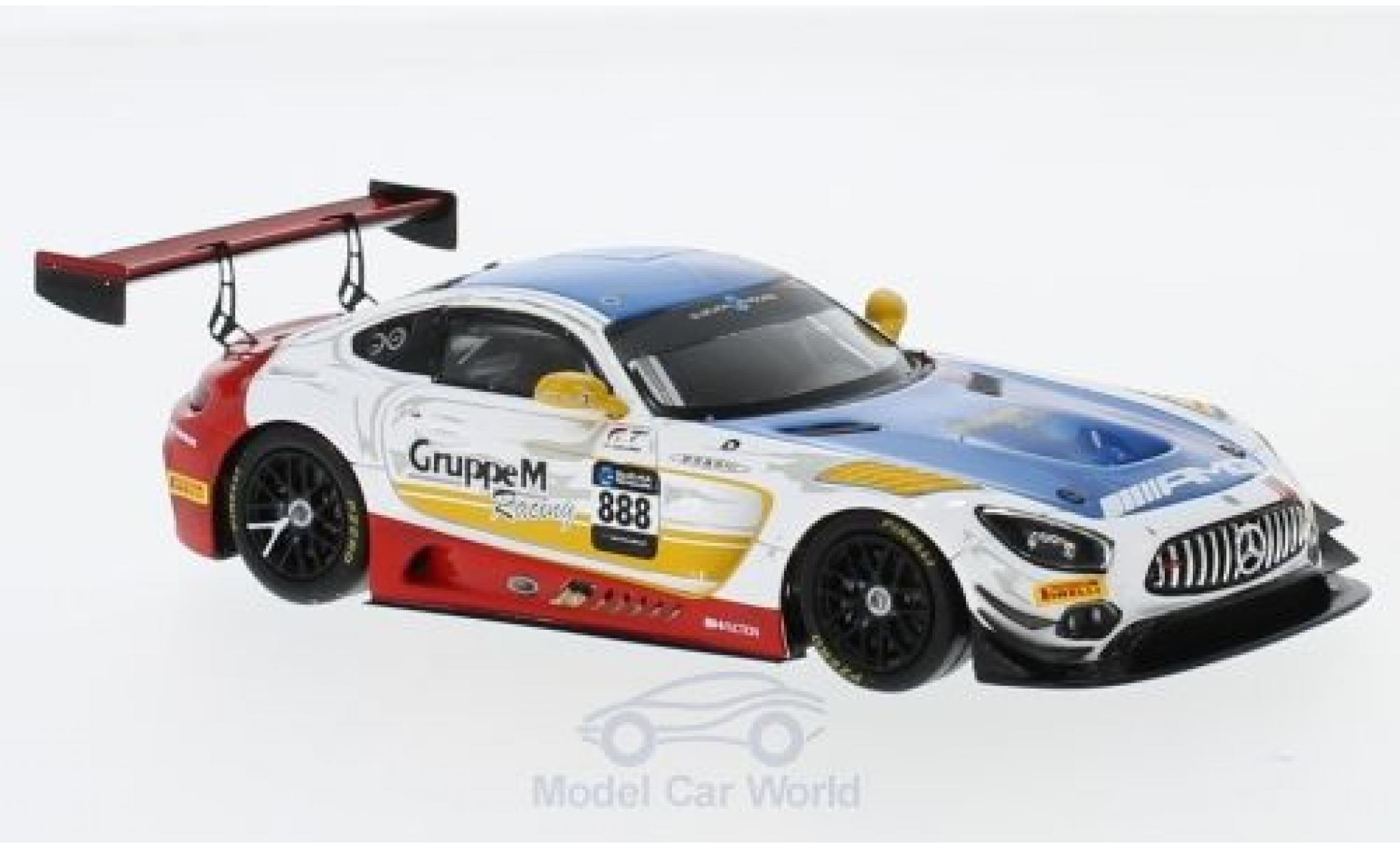 Mercedes AMG GT 1/43 Spark 3 No.888 -AMG Team GruppeM Racing 10H Suzuka 2018 T.Vautier/M.Engel/R.Marciello modellino in miniatura