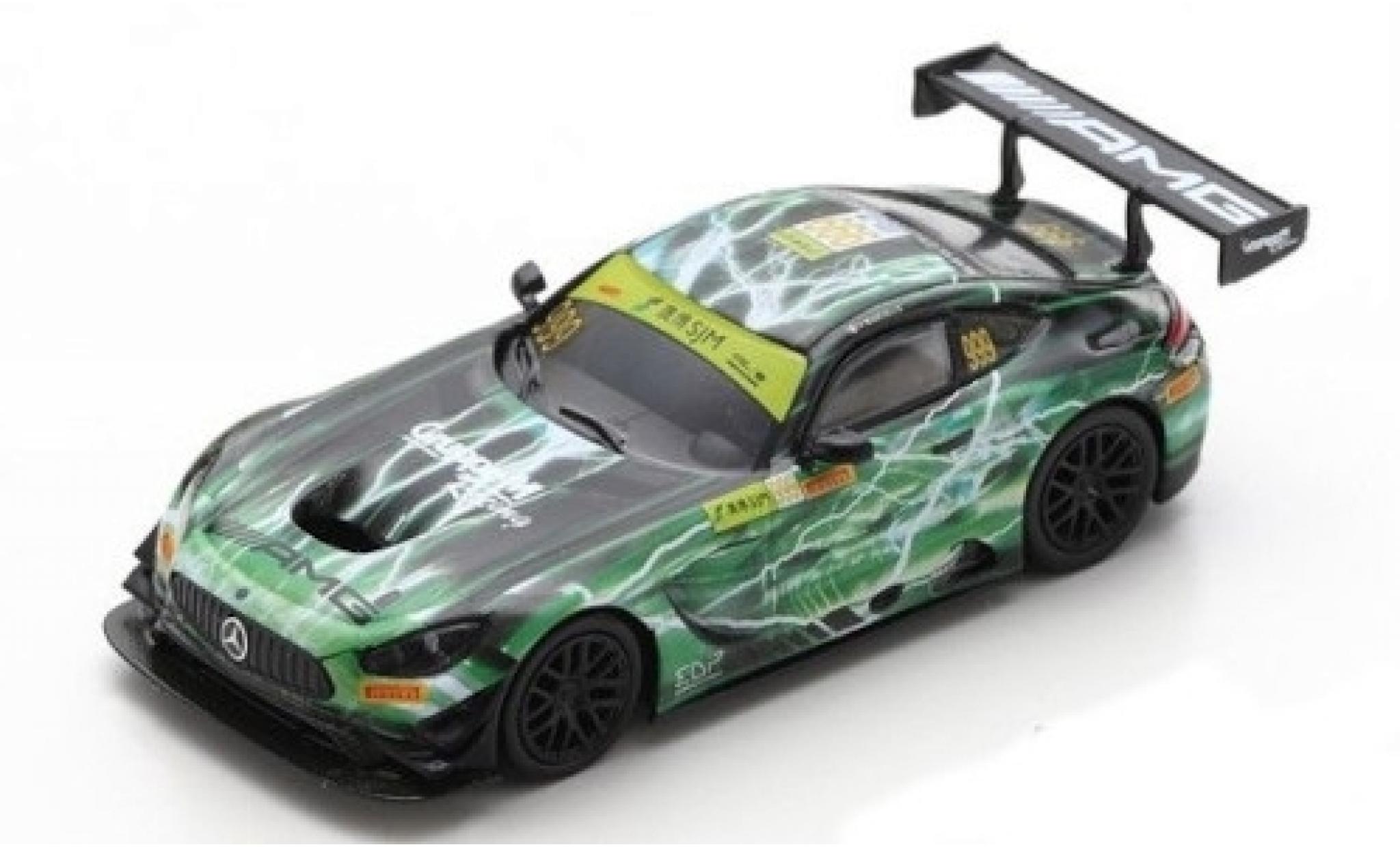Mercedes AMG GT 1/64 Spark 3 No.999 -AMG Team GruppeM Racing Fia GT World Cup Macau 2019 R.Marciello modellino in miniatura