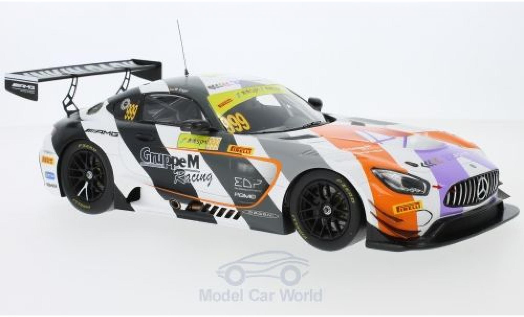Mercedes AMG GT 1/18 Spark 3 No.999 AMG Team GruppeM Racing GT Cup Macau 2017 M.Engel modellino in miniatura