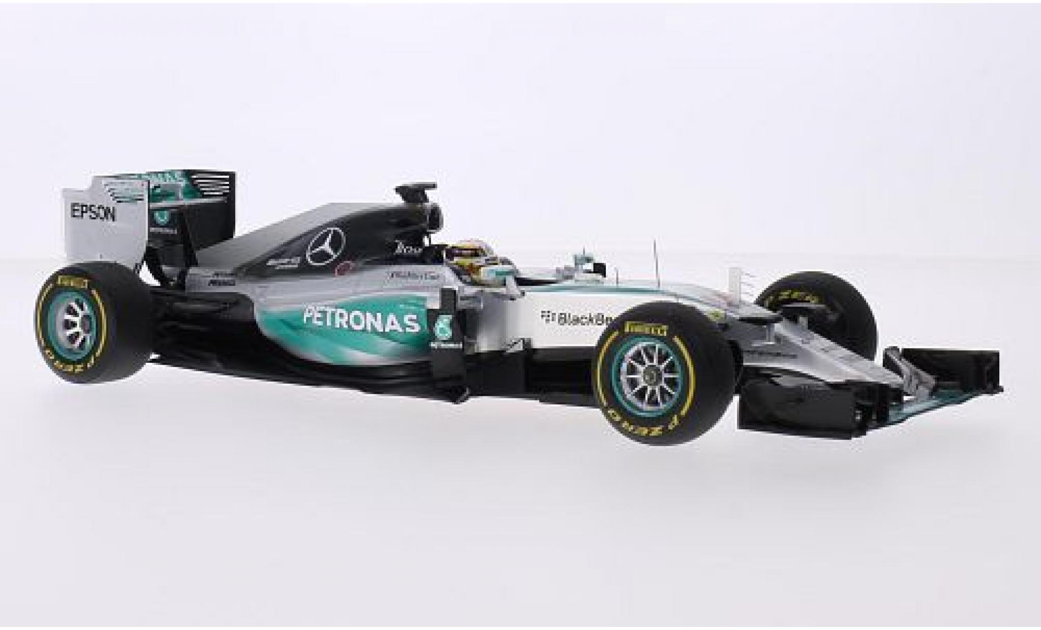 Mercedes F1 1/18 Spark W06 Hybrid No.44 AMG Petronas Formula One Team Petronas Formel 1 GP USA 2015 y compris les Hinbiancochild L.Hamilton modellino in miniatura