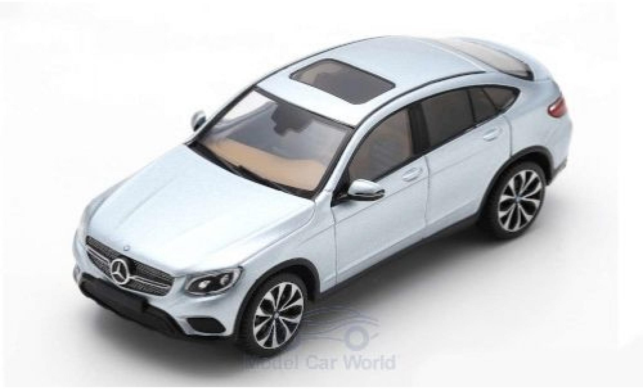 Mercedes Classe GLC 1/43 Spark GLC 300 4Matic Coupe grigio 2016 modellino in miniatura