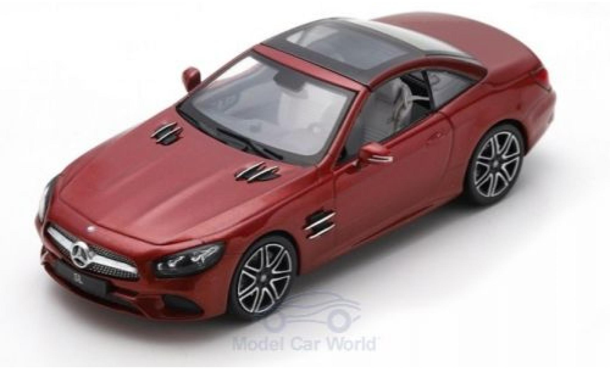 Mercedes Classe SL 1/43 Spark SL metallico rosso 2017 modellino in miniatura