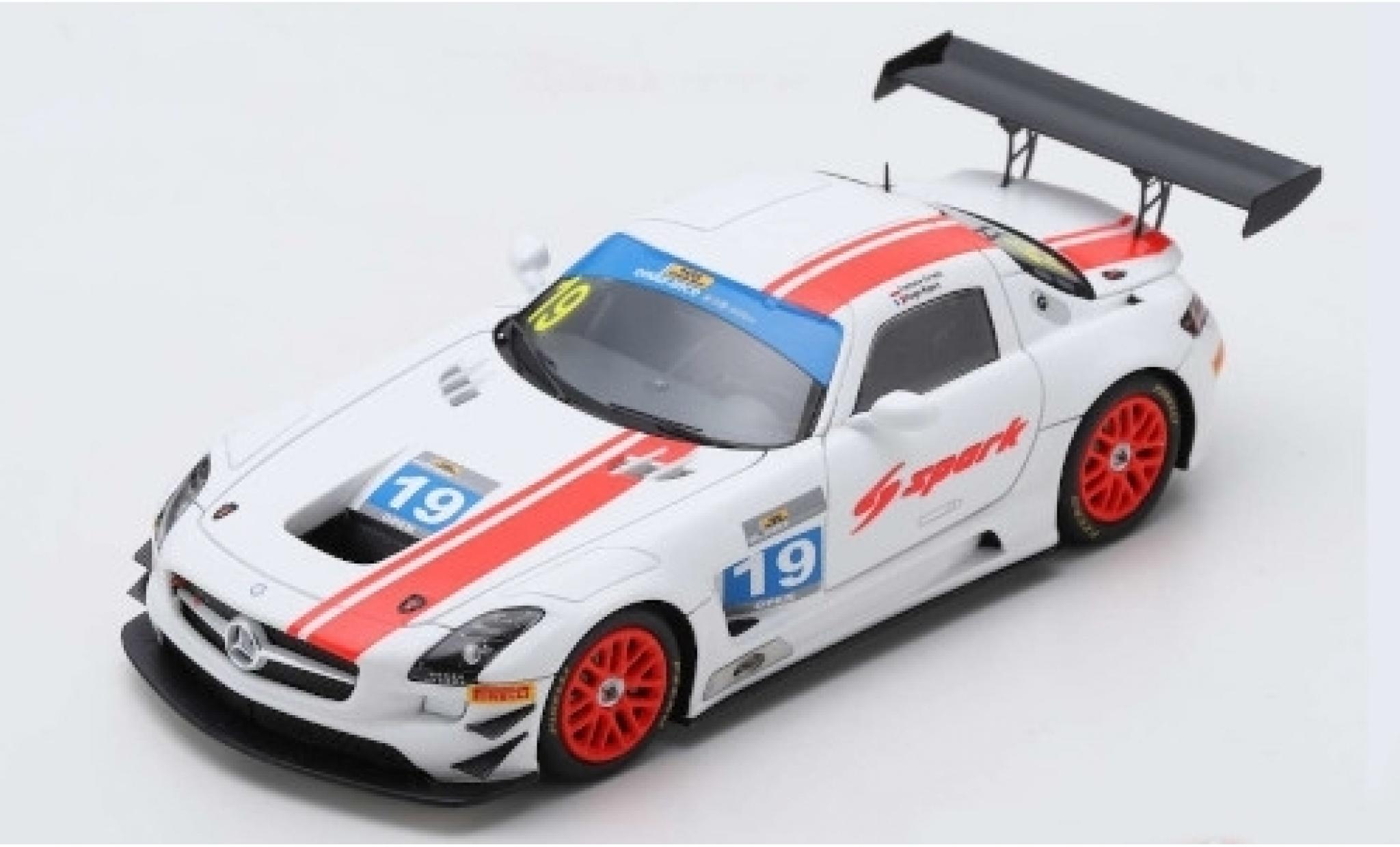 Mercedes SLS 1/43 Spark AMG GT3 No.19 600km Zhuhai 2018 S.Ortelli/H.Ripert modellino in miniatura