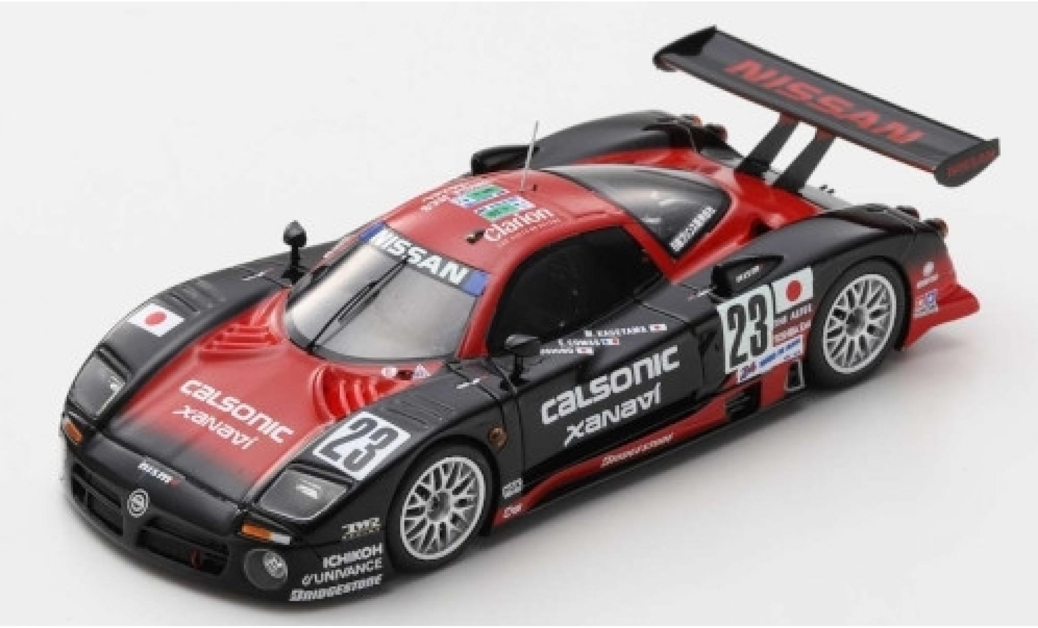 Nissan R390 1/43 Spark GT1 No.23 Calsonic 24h Le Mans 1997 K.Hoshino/E.Comas/M.Kageyama modellino in miniatura