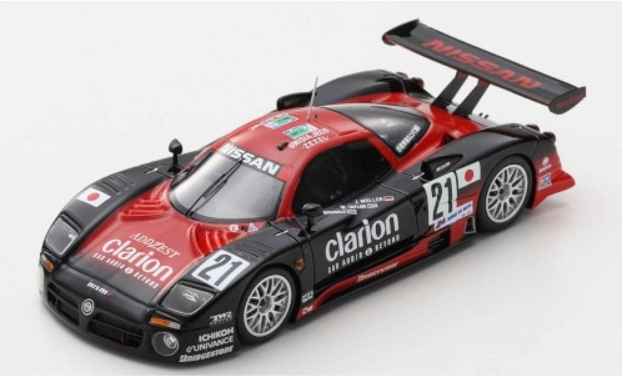 Nissan R390 1/43 Spark GT1 RHD No.21 Motorsport 24h Le Mans 1997 J.Müller/W.Taylor/M.Brundle modellino in miniatura