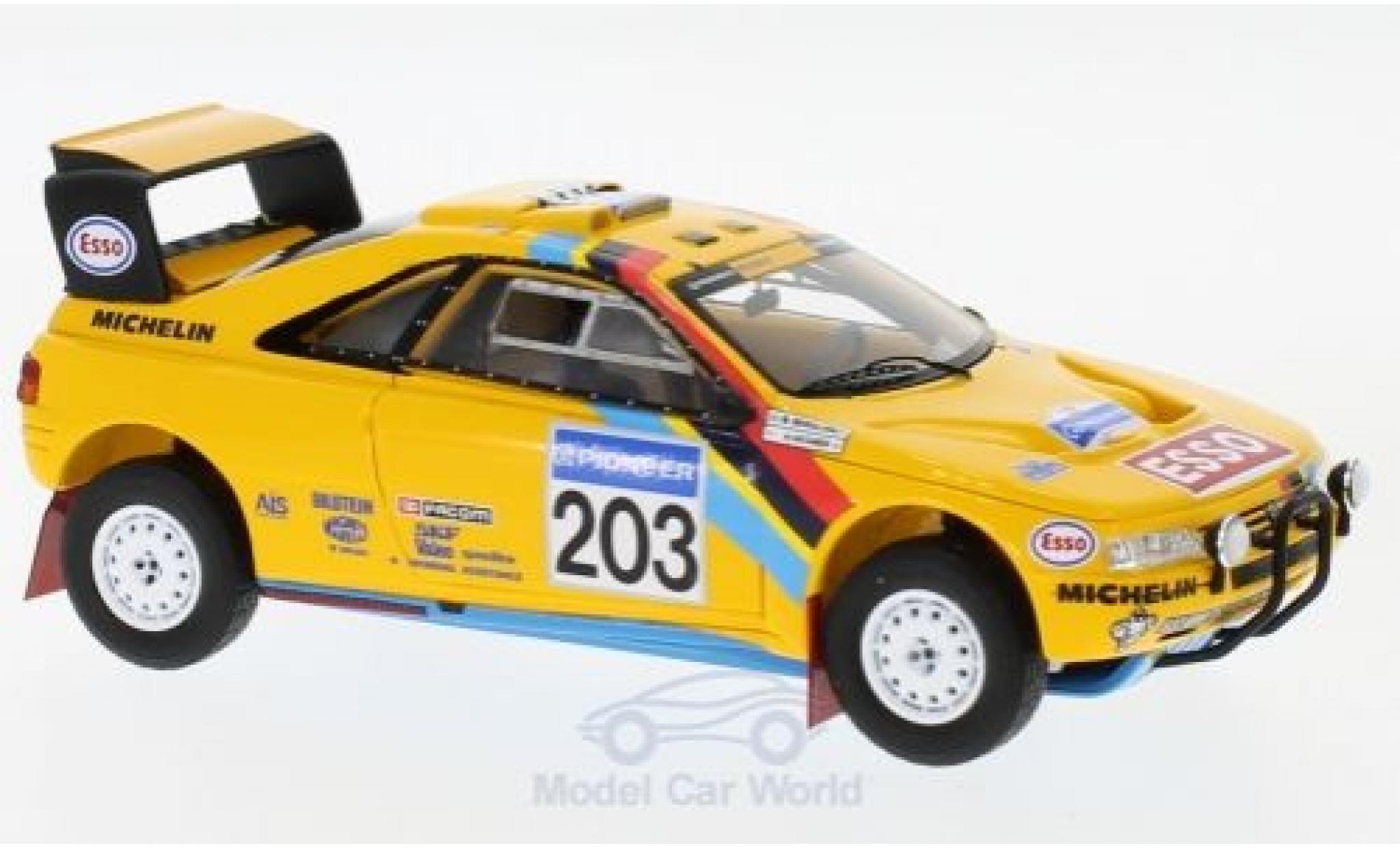 Peugeot 405 1/43 Spark T16 Grand Raid No.203 Rallye Paris Dakar 1990 A.Vatanen/B.Berglund modellino in miniatura