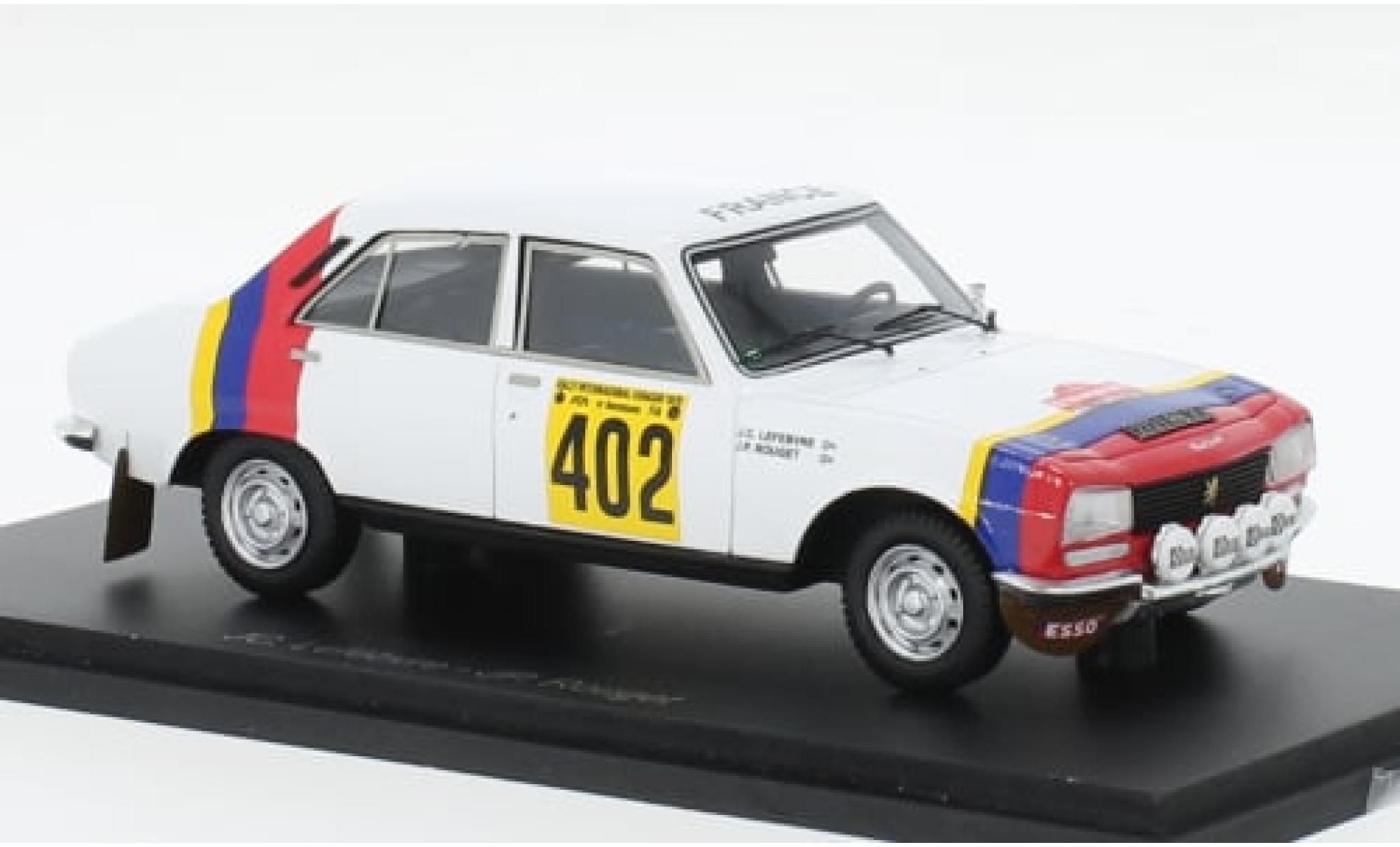 Peugeot 504 1/43 Spark No.402 Rally Codasur 1979 1:43 modellino in miniatura