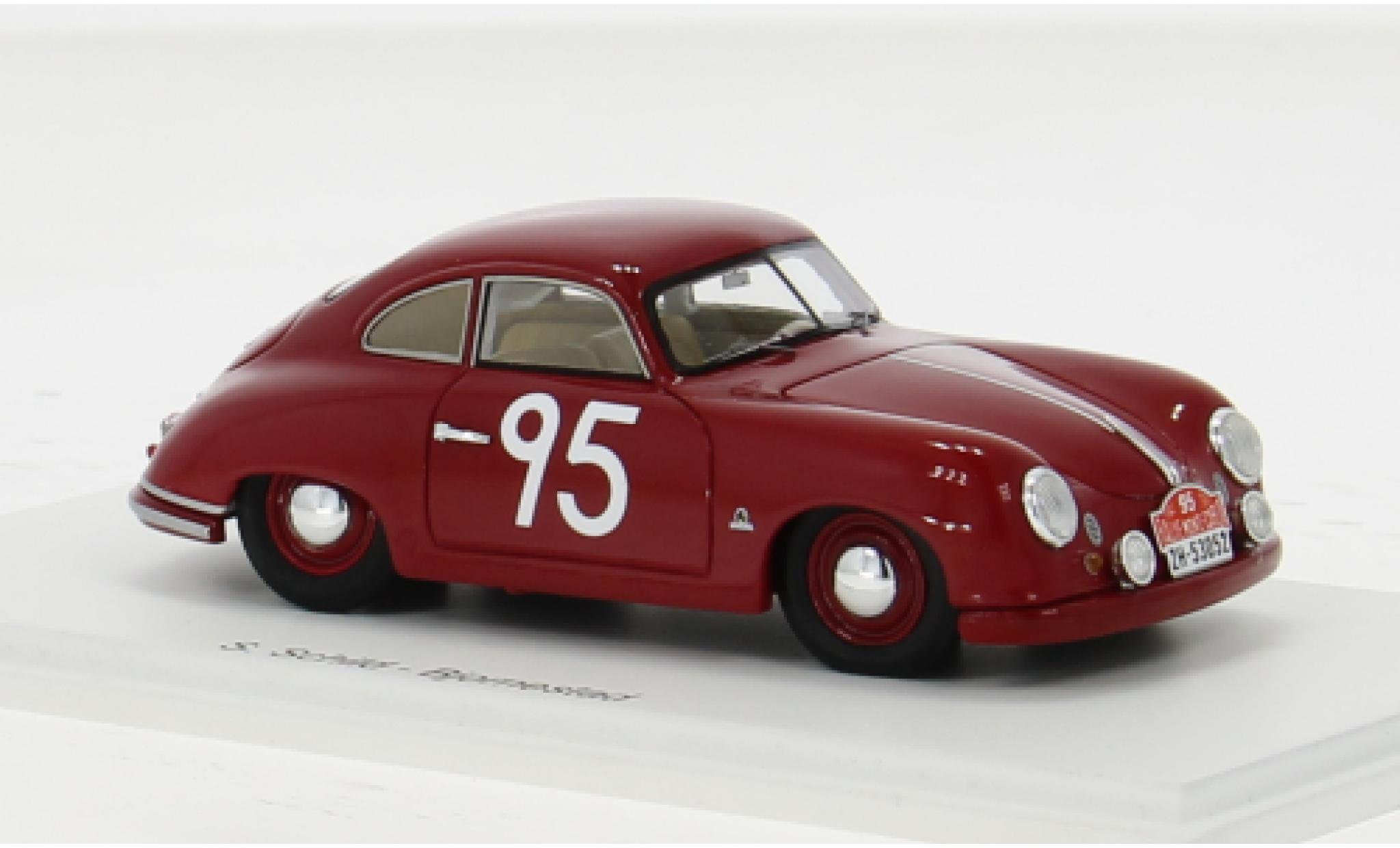 Porsche 356 1/43 Spark 1100 No.95 Rallye Monte Carlo 1954 1:43 modellino in miniatura