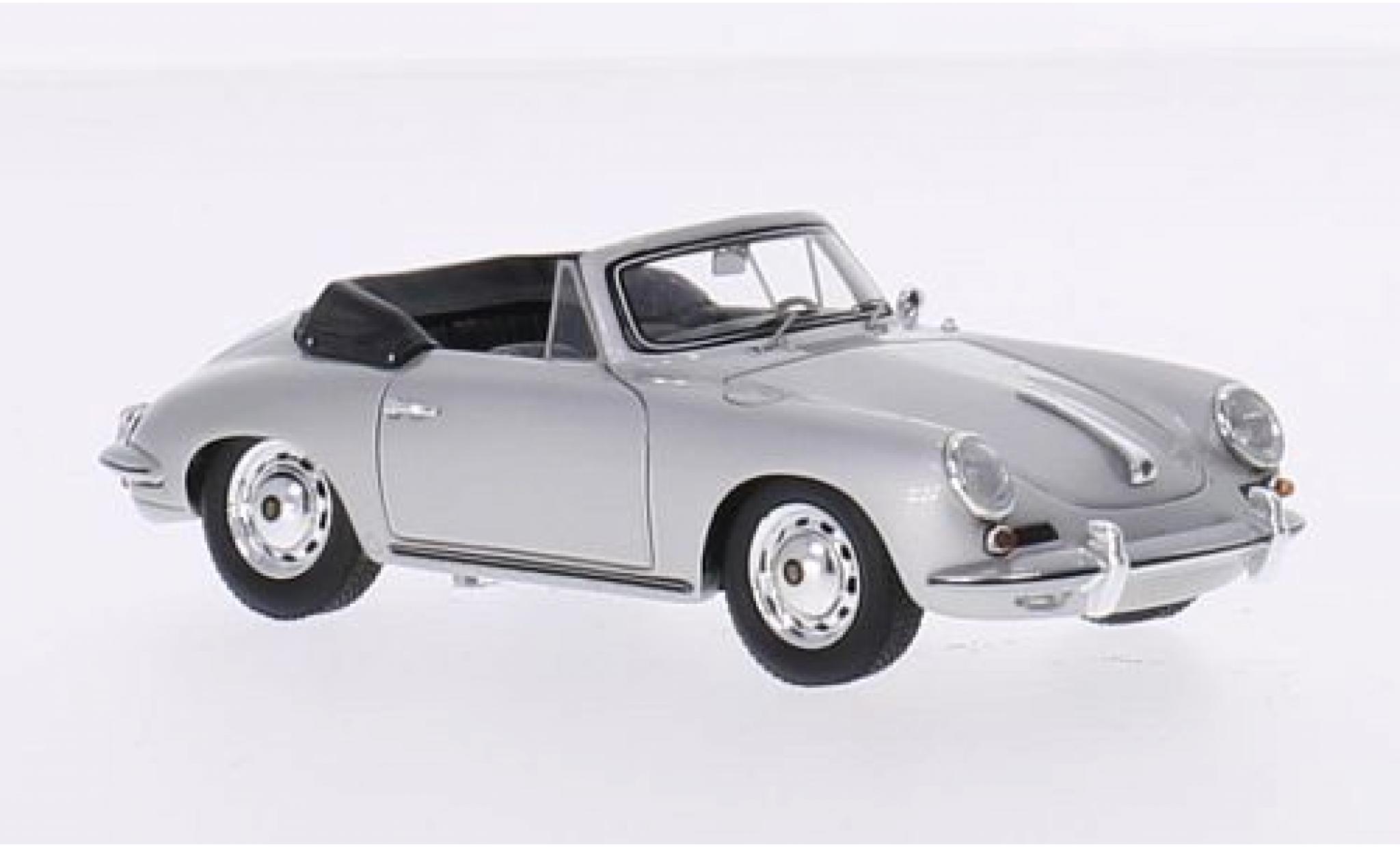 Porsche 356 1/43 Spark Carrera 2 Cabriolet grigio Verdeck ouvert modellino in miniatura