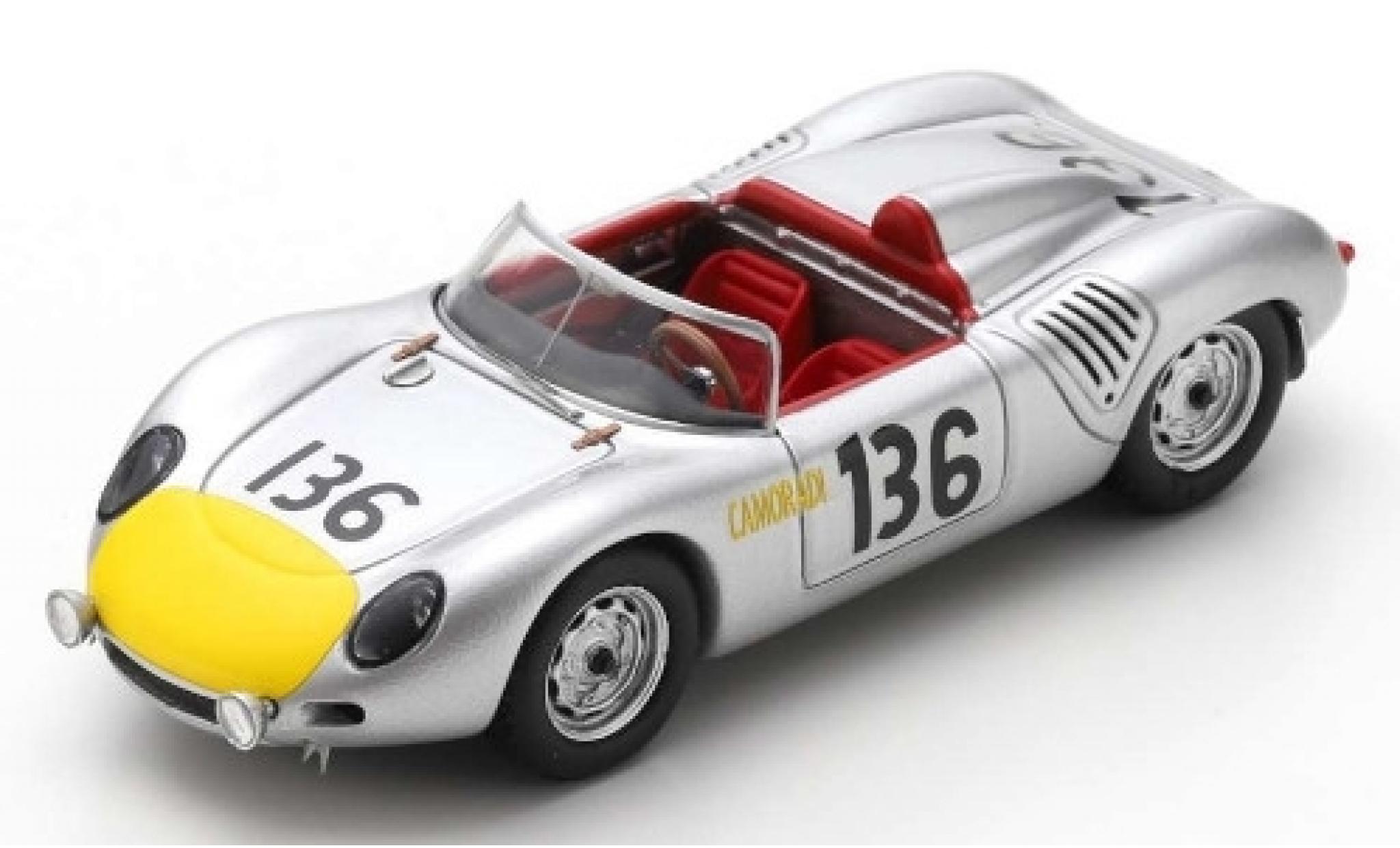 Porsche 718 1/43 Spark RS61 No.136 KG Targa Florio 1961 S.Moss/G.Hill modellino in miniatura