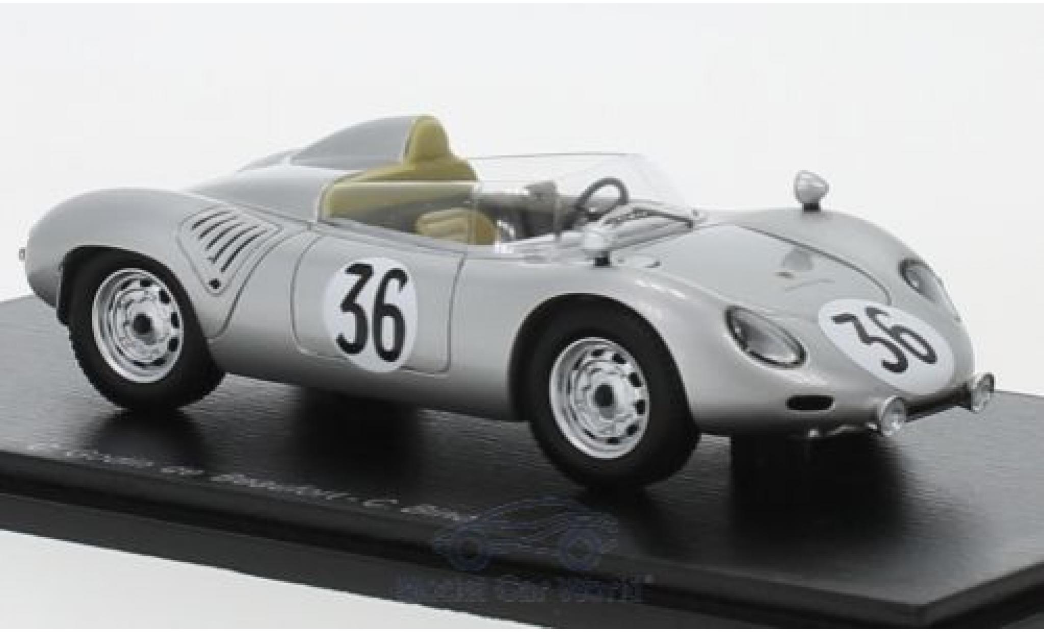 Porsche 718 1/43 Spark RSK No.36 24h Le Mans 1959 C.Godin de Beaufort/C.Heins modellino in miniatura
