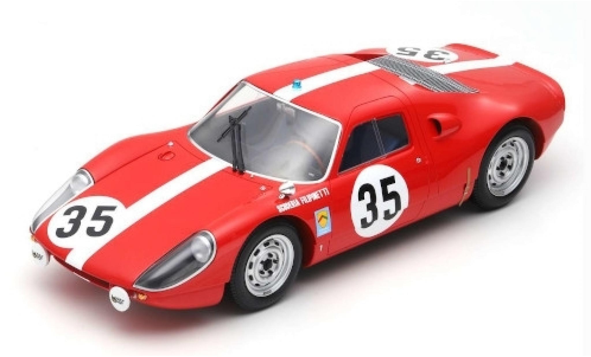 Porsche 904 1964 1/12 Spark GTS No.35 Scuderia Filipinetti 24h Le Mans 1964 H.Müller/C.Sage modellino in miniatura