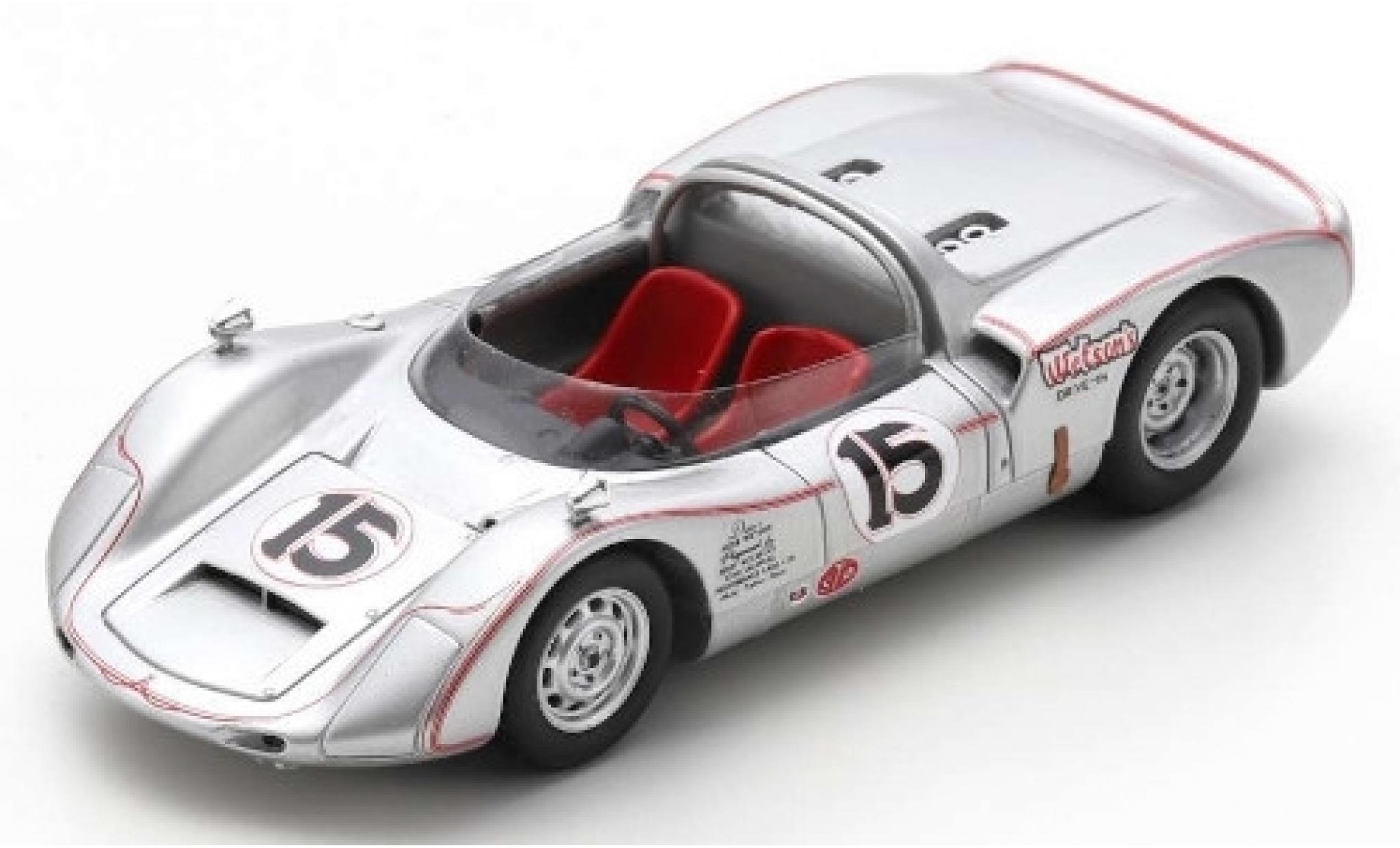 Porsche 906 1/43 Spark No.15 Wetsons Drive-In USRRC Bridgehampton 1966 H.Wetson modellino in miniatura