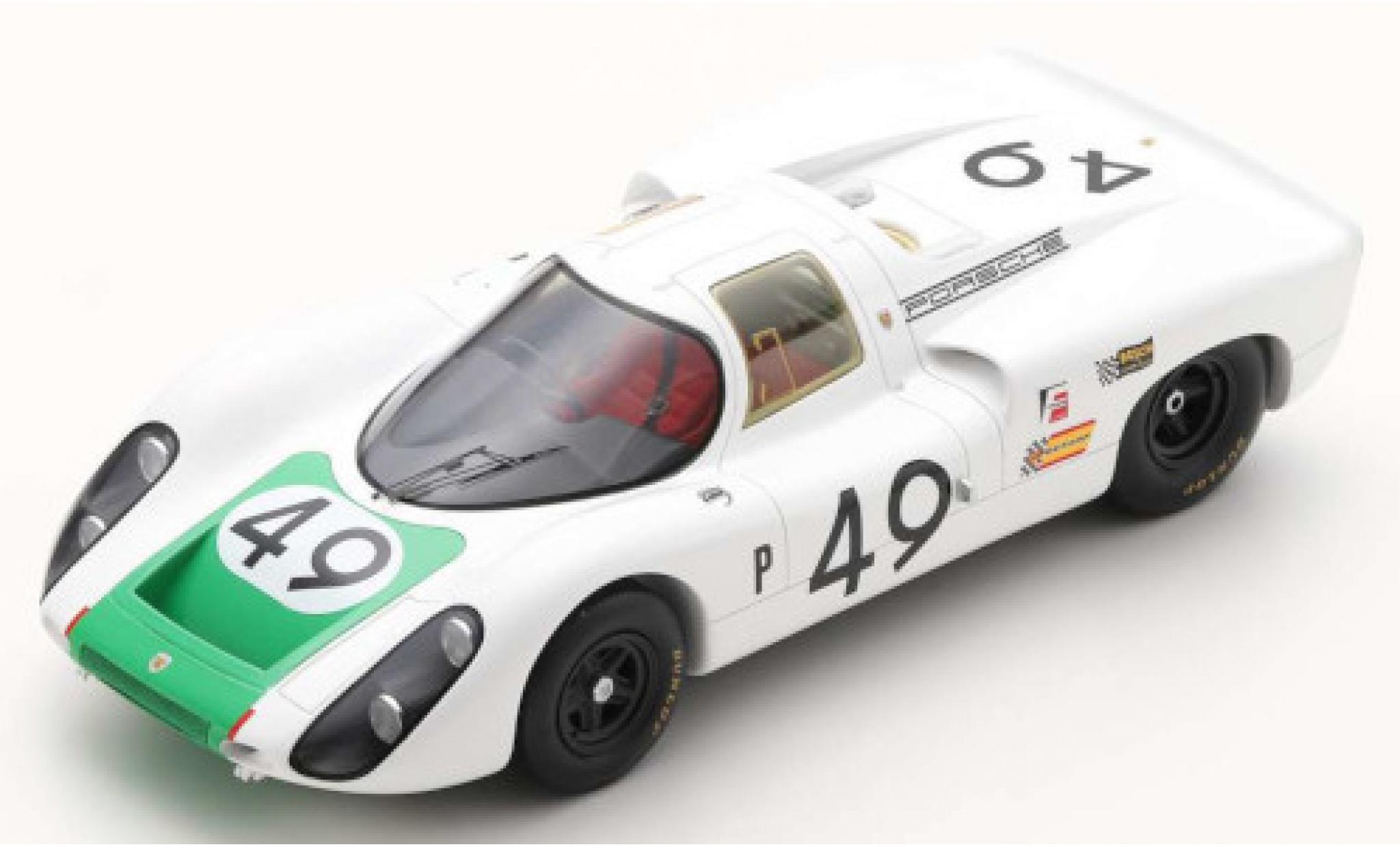 Porsche 907 1/18 Spark C RHD No.49 12h Sebring 1968 H.Herrmann/J.Siffert modellino in miniatura