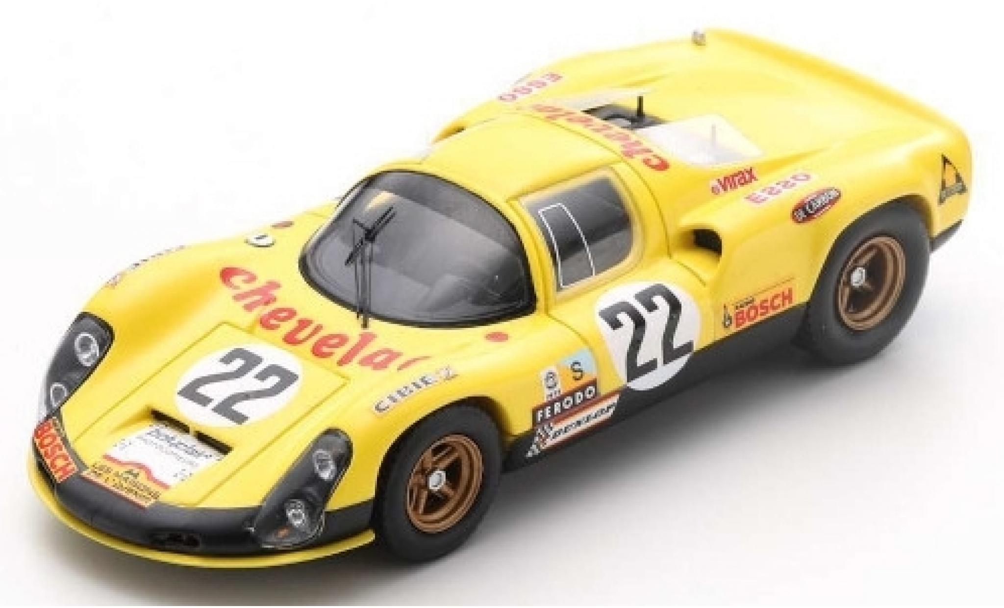 Porsche 910 1/43 Spark No.22 24h Le Mans 1973 R.Touroul/J.P.Rouget modellino in miniatura