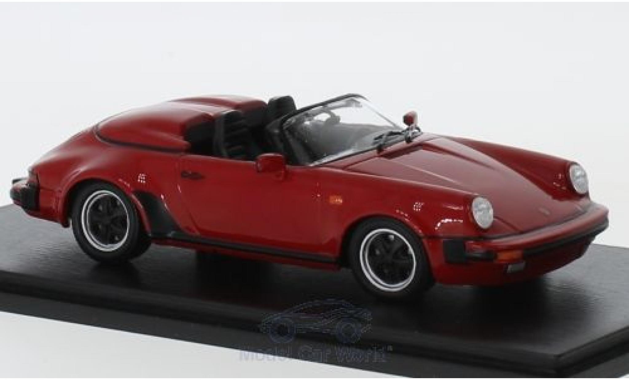 Porsche 930 Turbo 1/43 Spark 911 3.2 Speedster Turbo Look rosso 1989 modellino in miniatura
