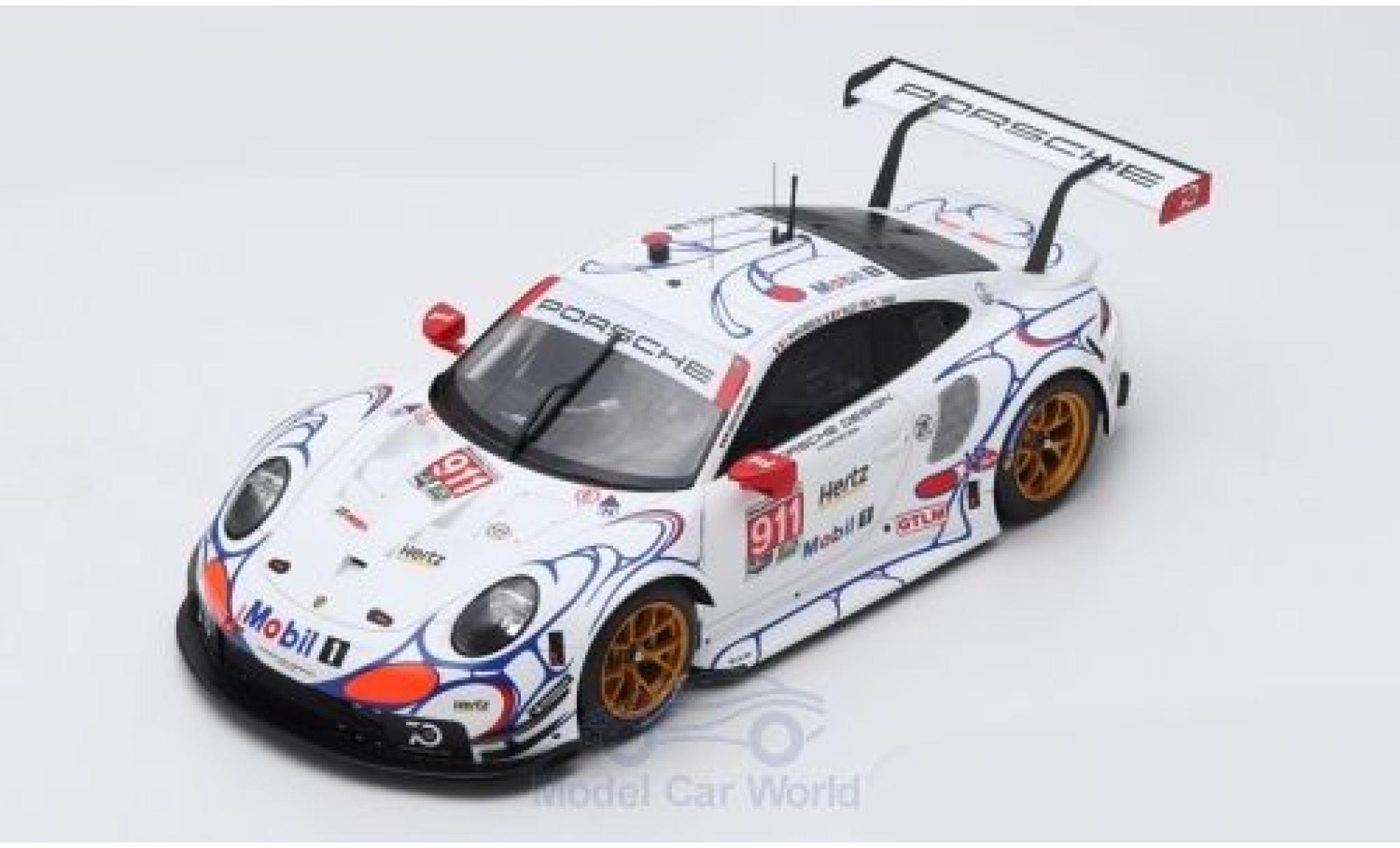 Porsche 991 RSR 1/18 Spark 911 (.2) RSR No.911 GT Team Petit Le Mans 2018 P.Pilet/N.Tandy/F.Makowiecki modellino in miniatura