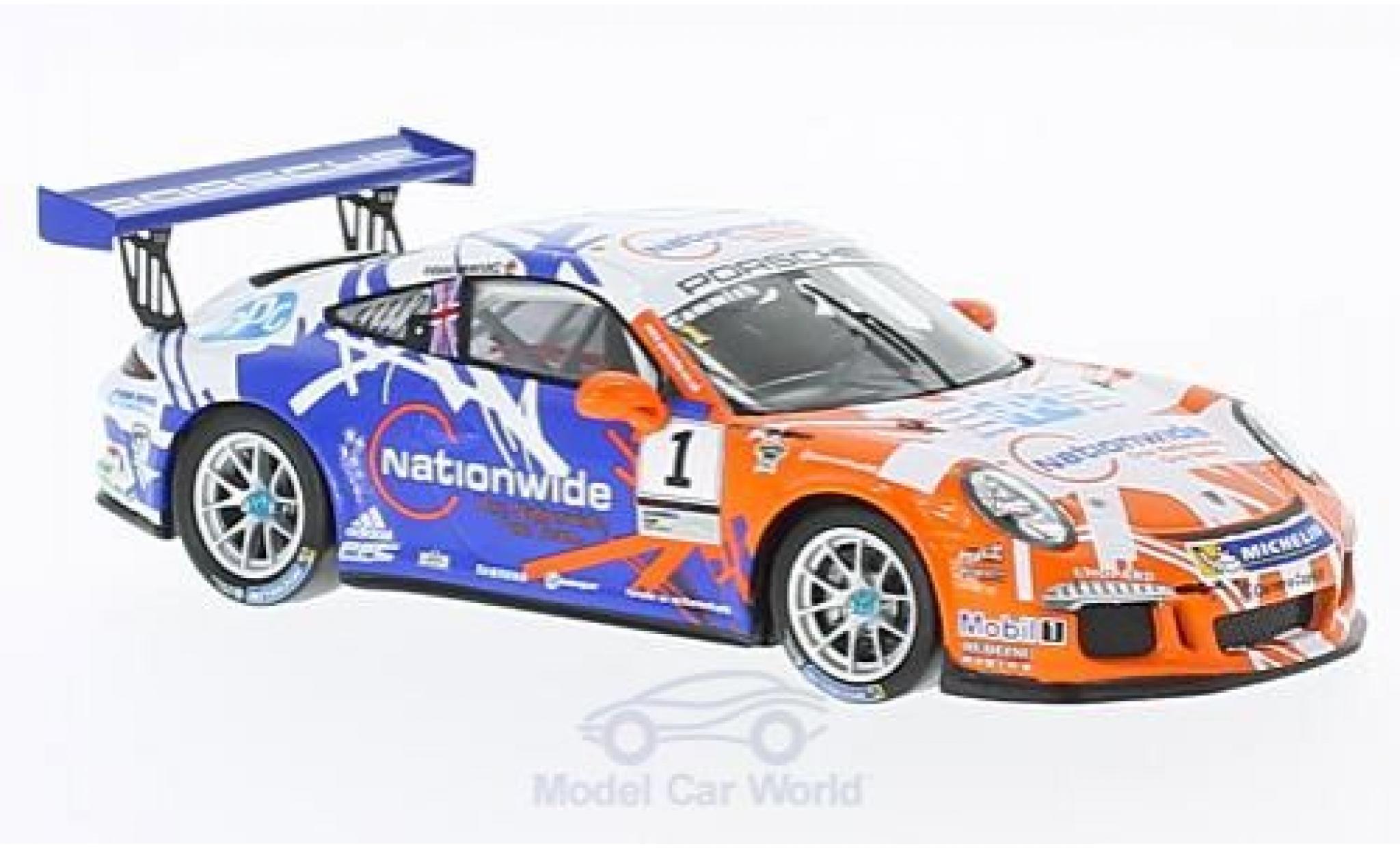 Porsche 991 SC 1/43 Spark 911 () Carrera Cup No.1 Carrera Cup Britain 2016 D.Cammish modellino in miniatura