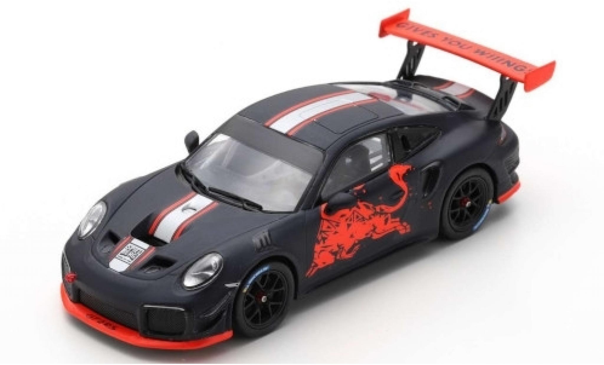 Porsche 992 1/43 Spark 911 (991) GT2 RS Clubsport matt-nero/Dekor Red Bull Spielberg 2019 modellino in miniatura