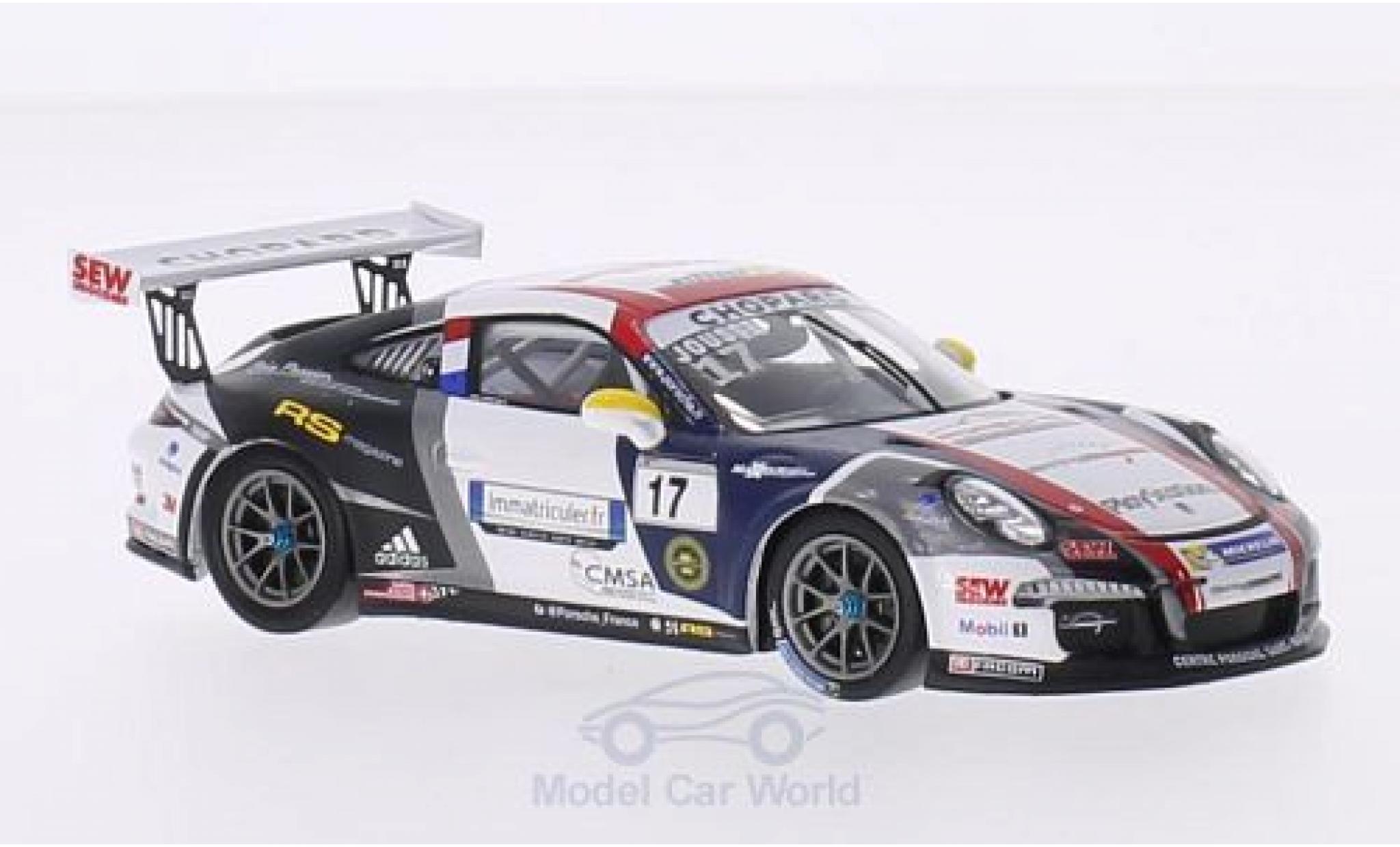 Porsche 991 GT3 Cup 1/43 Spark 911 () GT3 Cup No.17 Sebastien Loeb Racing Carrera Cup France 2015 M.Jousse modellino in miniatura