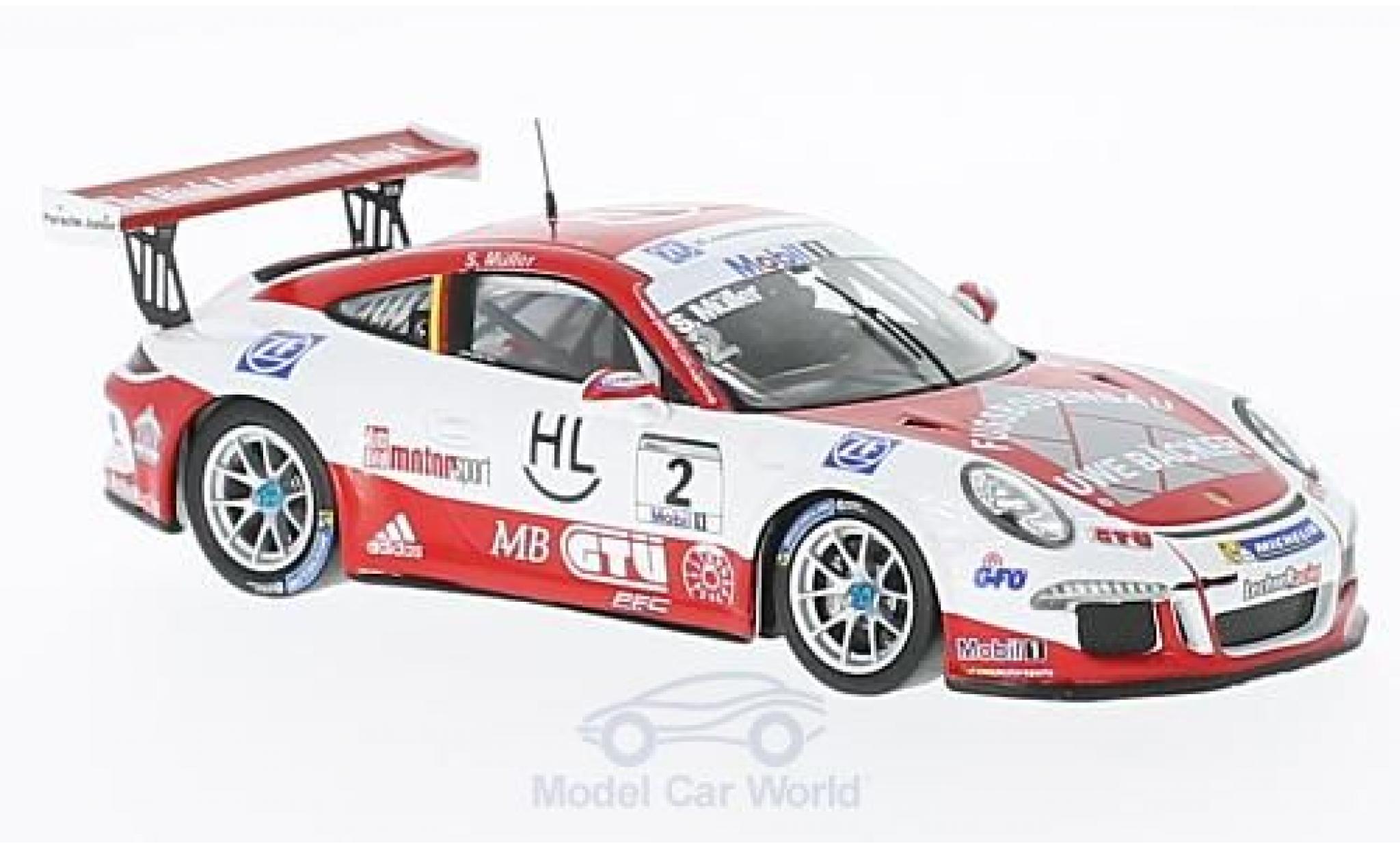 Porsche 991 GT3 Cup 1/43 Spark 911 () GT3 Cup No.2 Supercup 2016 S.Müller modellino in miniatura