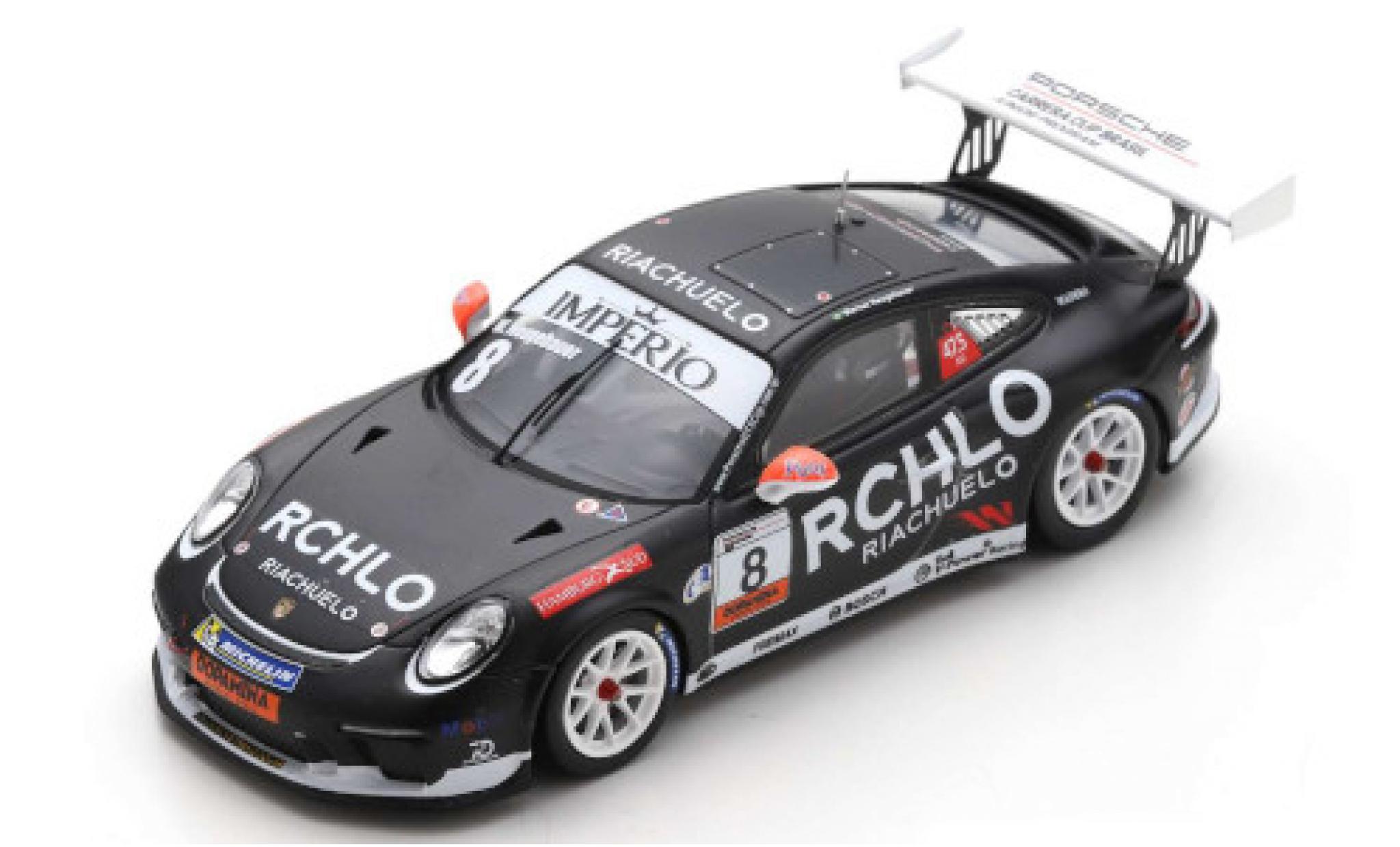 Porsche 991 GT3 Cup 1/43 Spark 911 () GT3 Cup No.8 Carrera Cup Brasilien 2018 W.Neugebauer modellino in miniatura