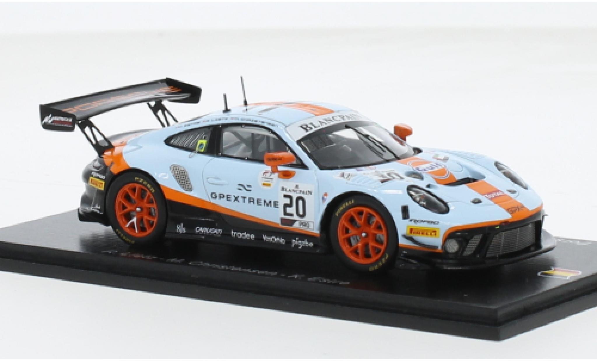 Porsche 992 GT3 R 1/43 Spark 911 (991) No.20 GPX Racing 24h Spa 2019 1:43 modellino in miniatura