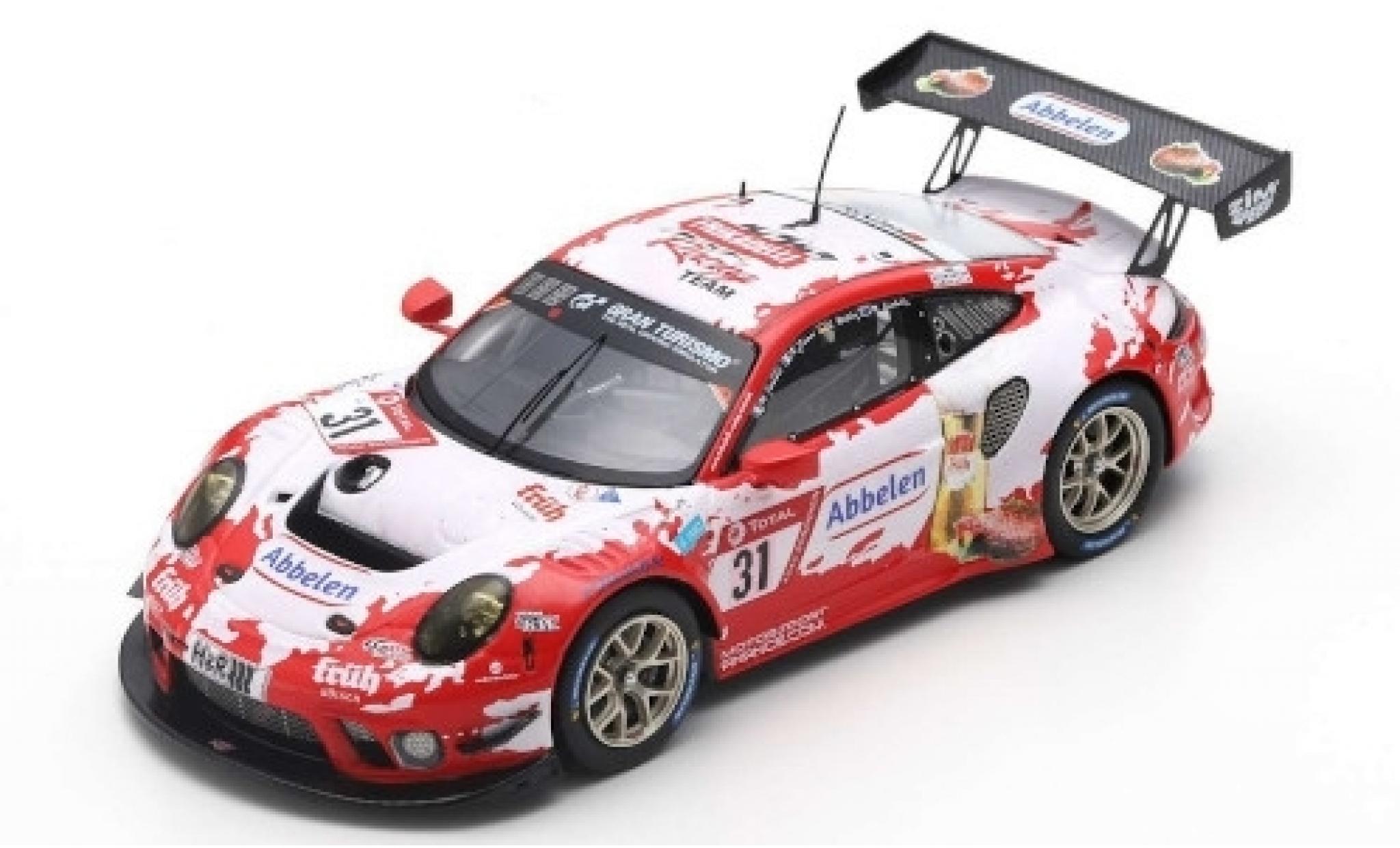 Porsche 992 GT3 R 1/43 Spark 911 (991) GT3 R No.31 Frikadelli Racing Team 24h Nürburgring 2019 R.Dumas/M.Campbell/S.Müller/M.Jaminet modellino in miniatura