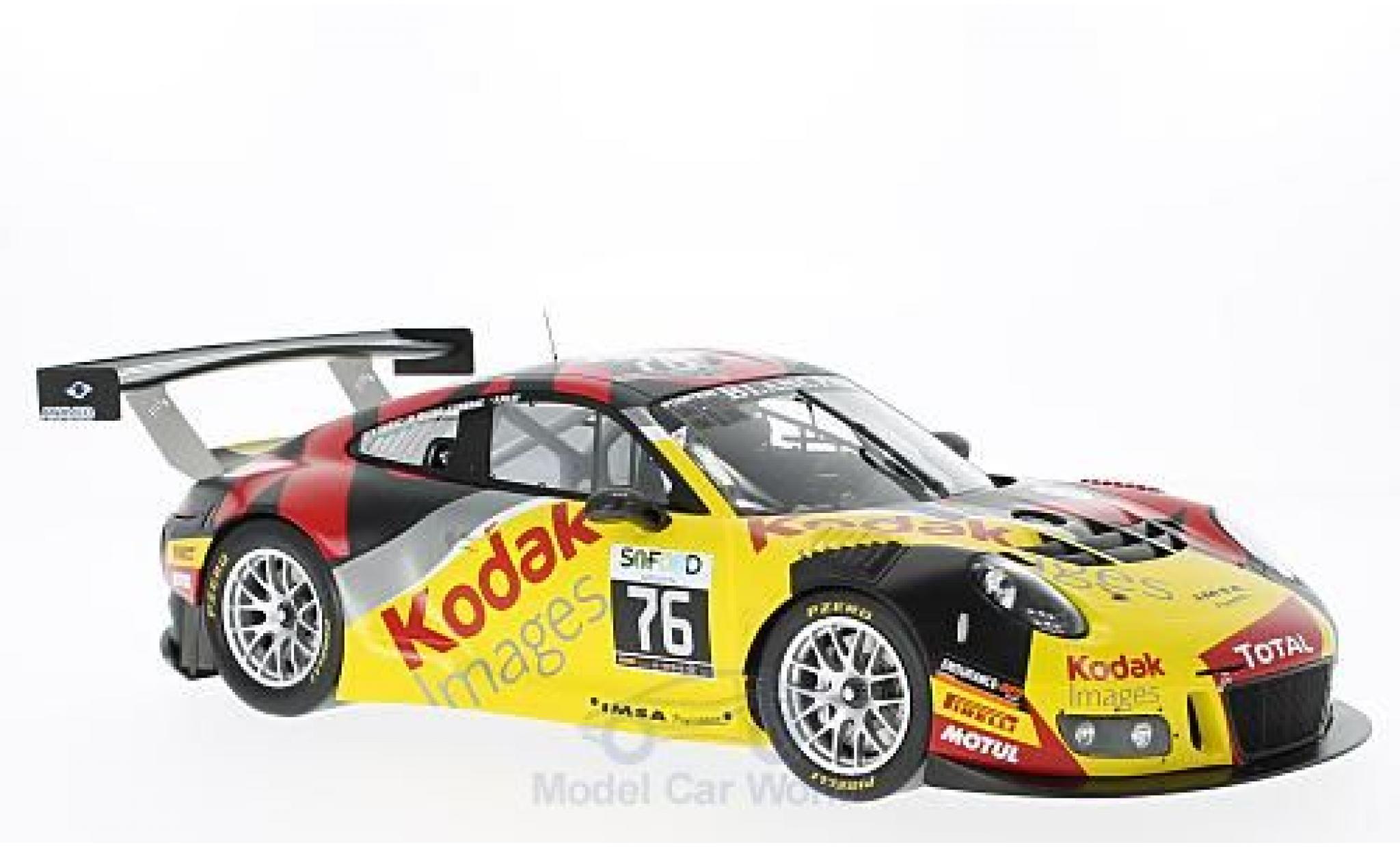 Porsche 991 GT3 R 1/18 Spark 911 () GT3 R No.76 IMSA Performance Kodak 24h Spa 2016 P.Pilet/M.Jousse/R.Narac/T.Cornac modellino in miniatura