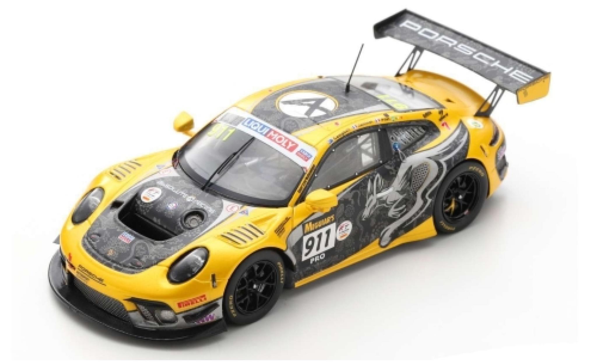 Porsche 992 GT3 R 1/43 Spark 911 (991) GT3 R No.911 Absolute Racing 12h Bathurst 2020 M.Jaminet/P.Pilet/M.Campbell modellino in miniatura