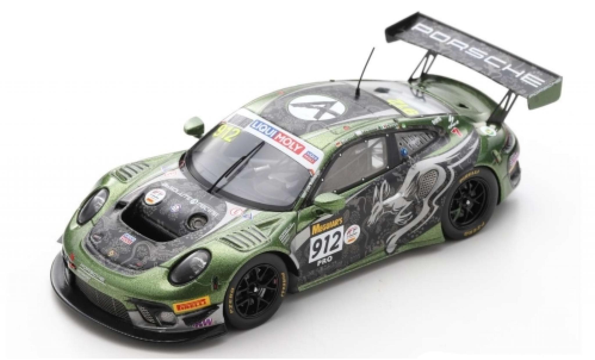 Porsche 992 GT3 R 1/43 Spark 911 (991) GT3 R No.912 Absolute Racing 12h Bathurst 2020 D.Werner/M.Cairoli/T.Preining modellino in miniatura