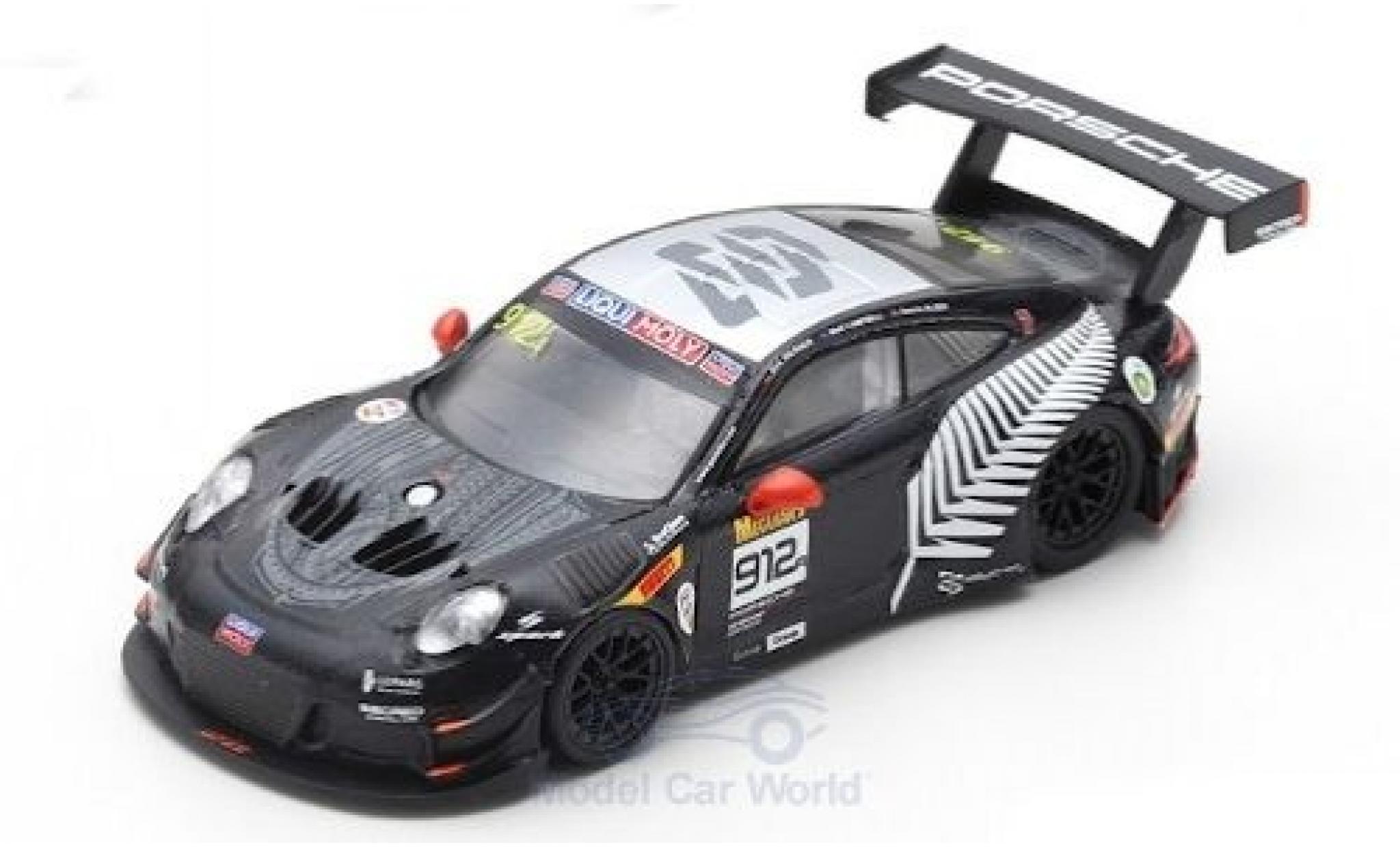 Porsche 992 GT3 R 1/64 Spark 911 (991) GT3 R No.912 EBM 12h Bathurst 2019 D.Werner/D.Olsen/M.Campbell modellino in miniatura